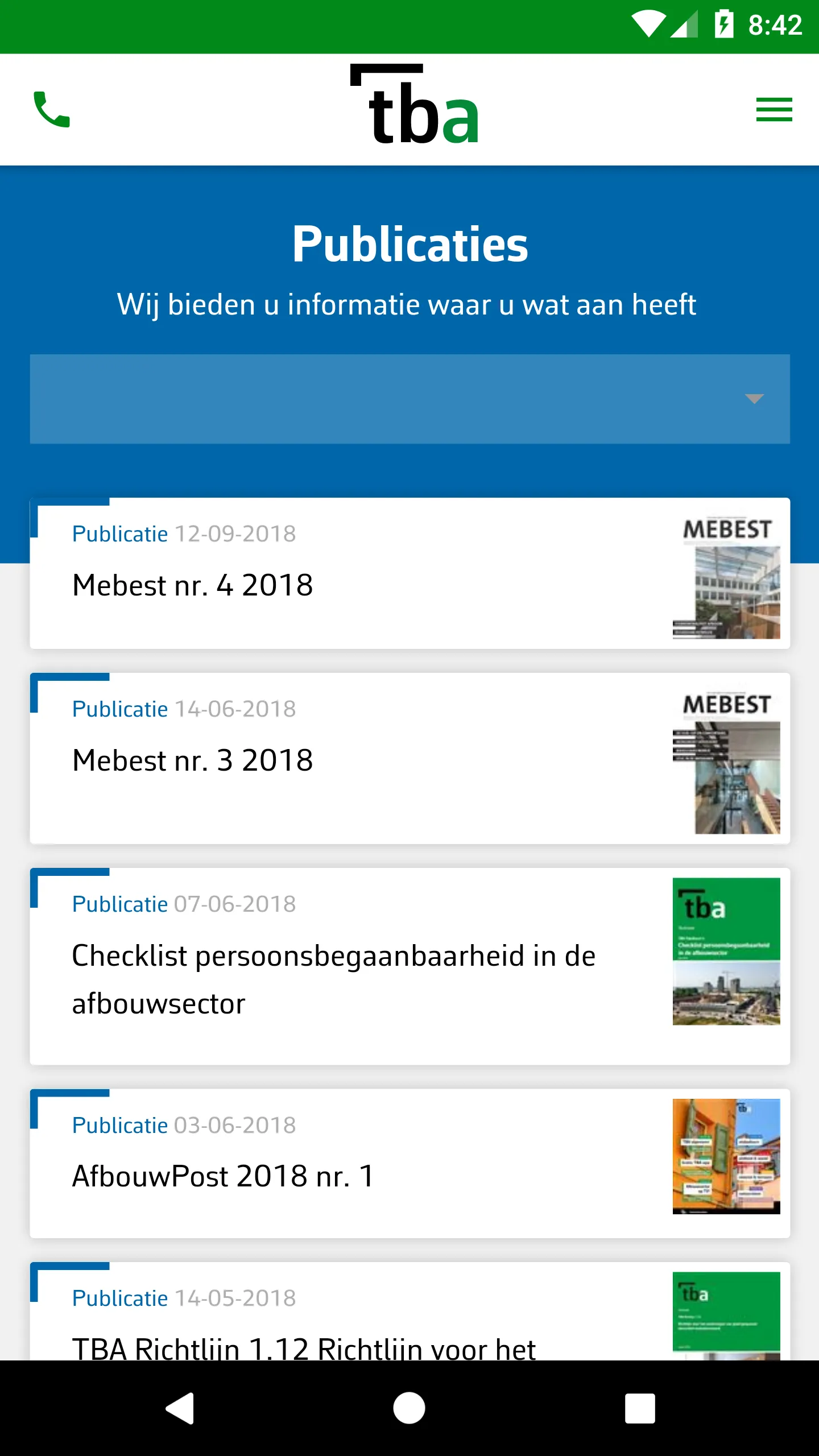 Technisch Bureau Afbouw | Indus Appstore | Screenshot