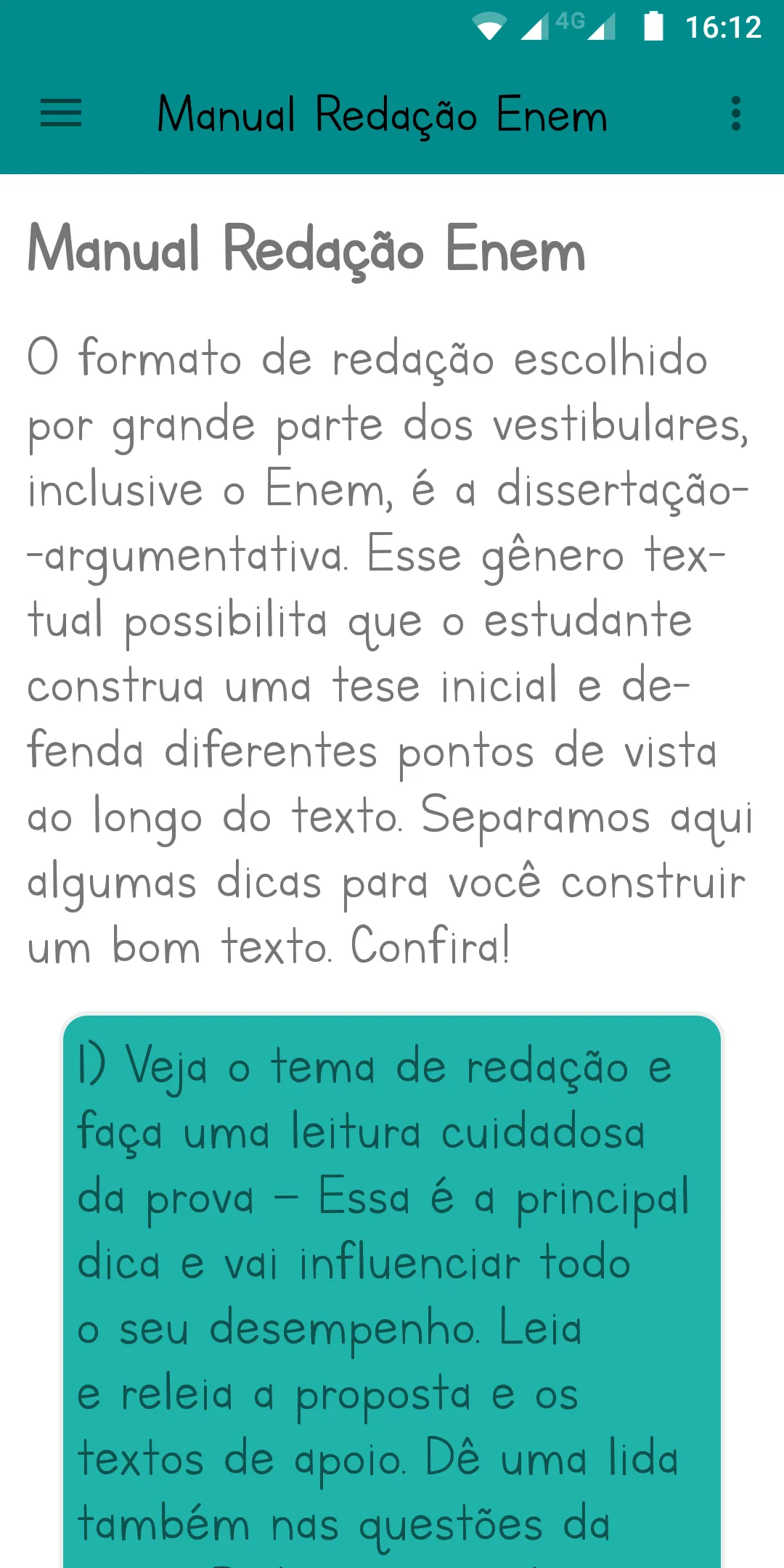 Redação Enem Nota 1000 - 2024 | Indus Appstore | Screenshot