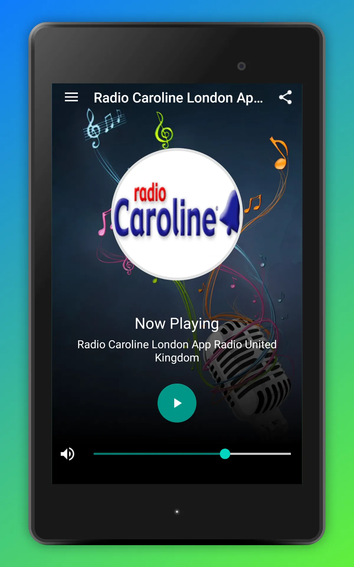 Radio Caroline UK Online App | Indus Appstore | Screenshot