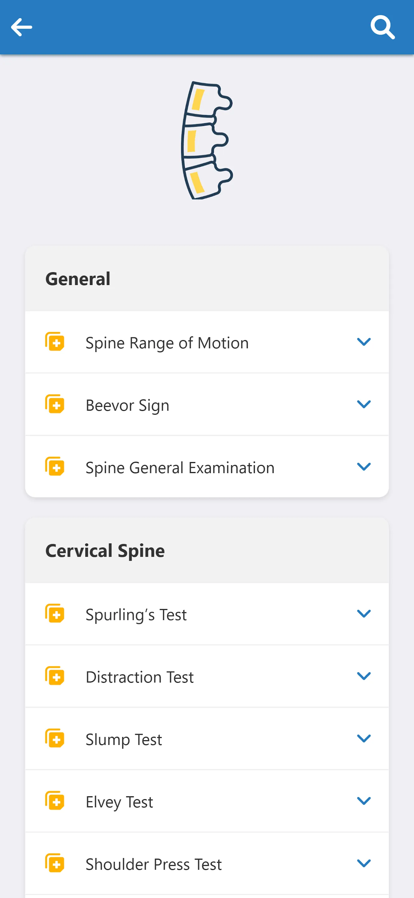 Orthopaedic Special Tests | Indus Appstore | Screenshot