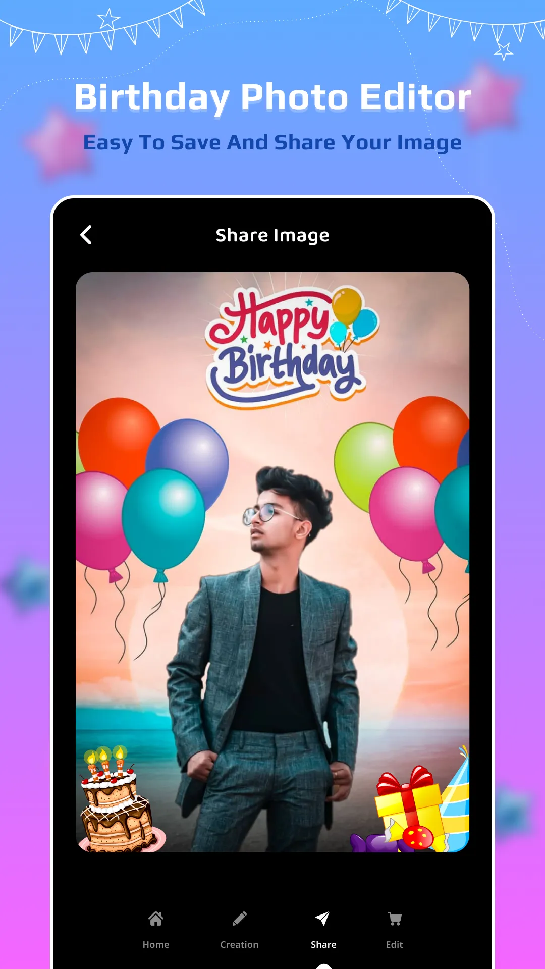 Birthday Photo Editor | Indus Appstore | Screenshot