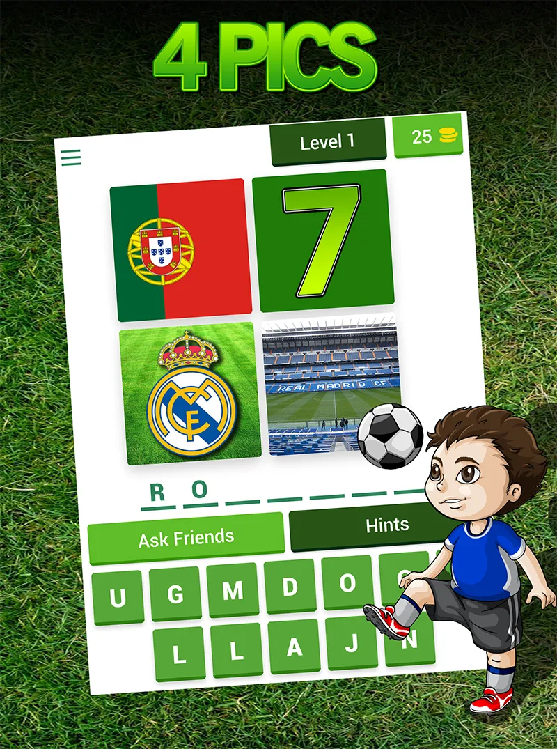 4 Pics 1 Footballer Quiz | Indus Appstore | Screenshot