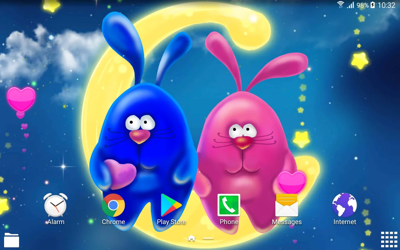 Bunnies Romantic Live Wallpape | Indus Appstore | Screenshot