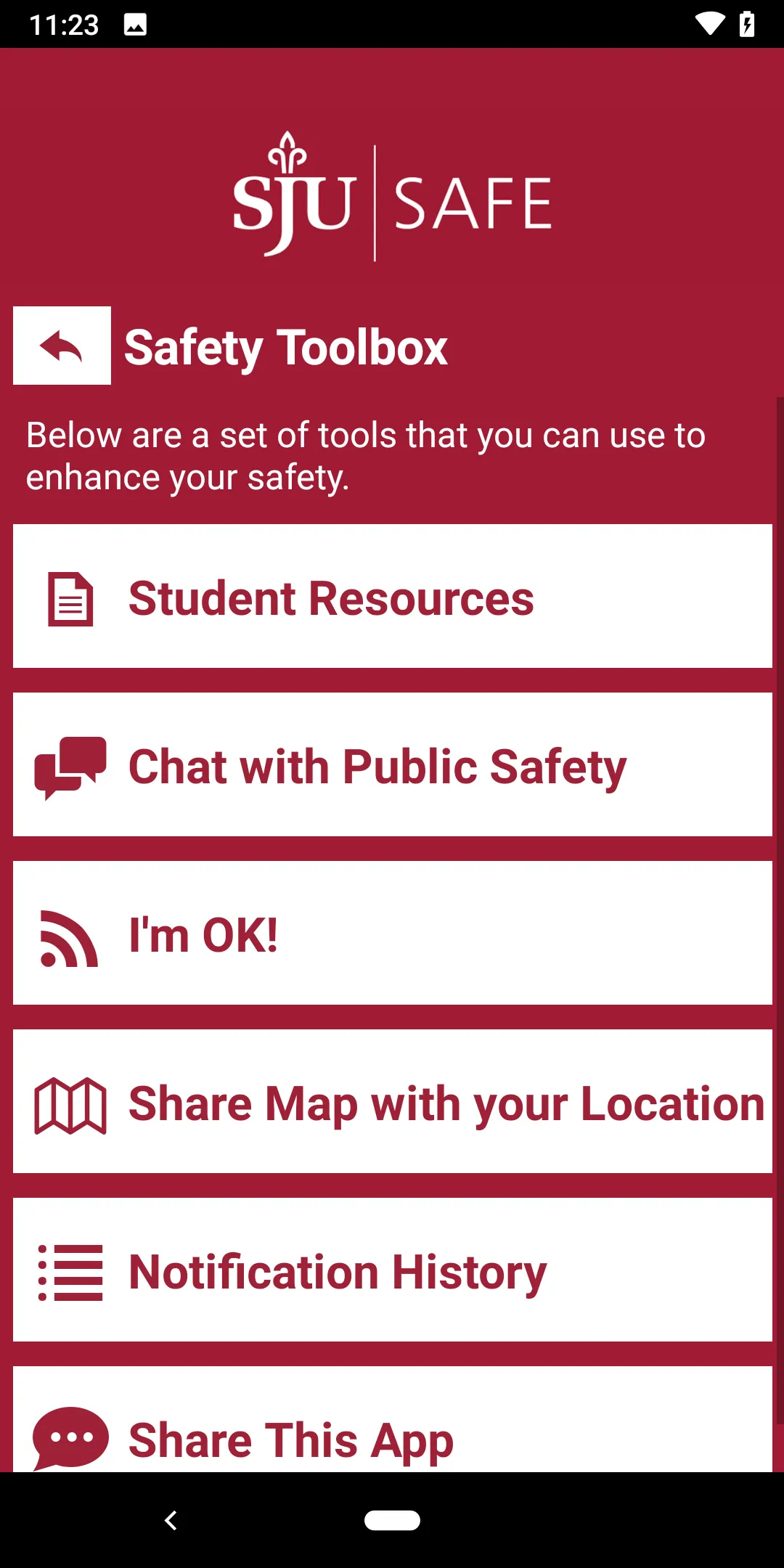 SJU Safe | Indus Appstore | Screenshot