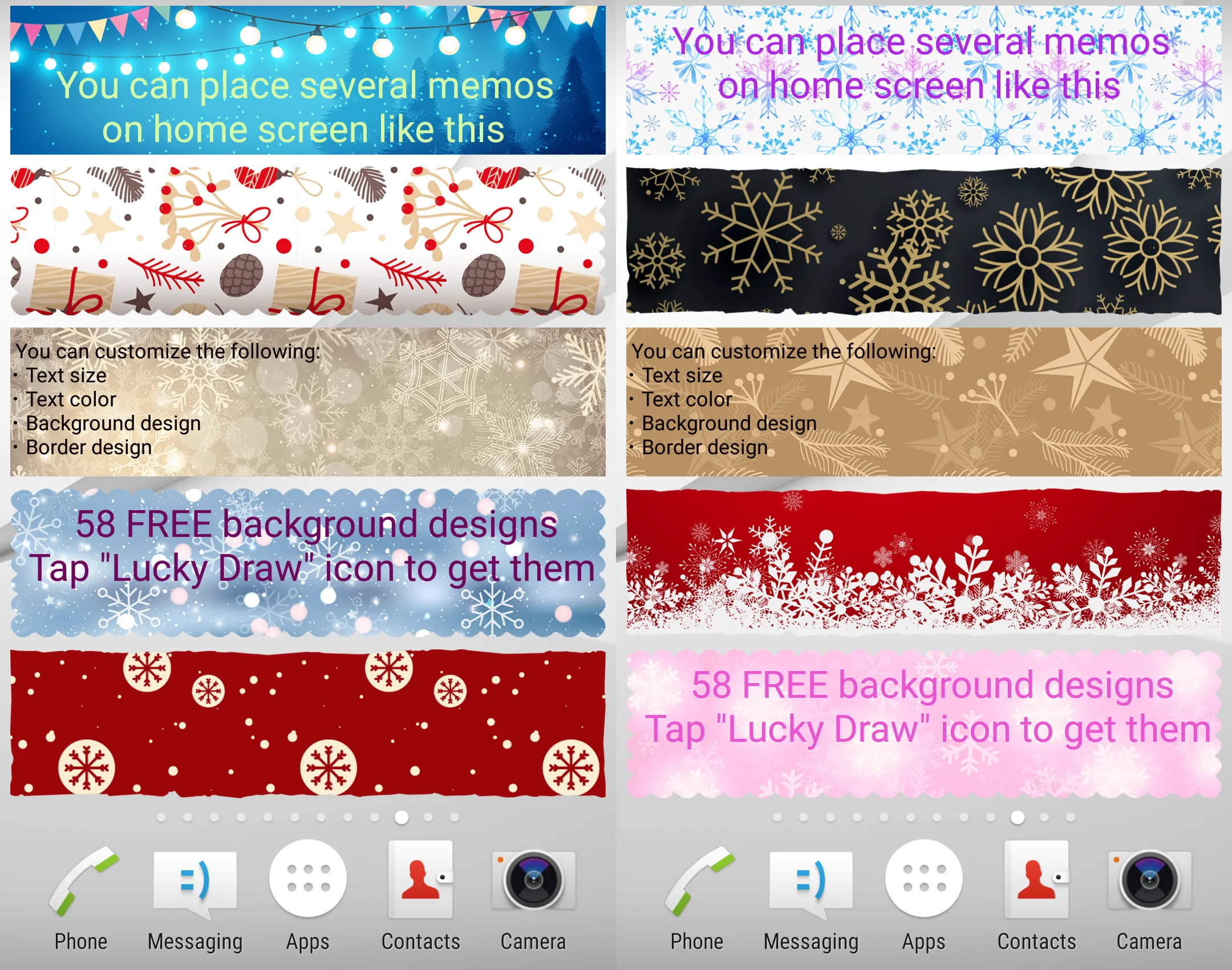 Sticky Memo Notepad Christmas | Indus Appstore | Screenshot