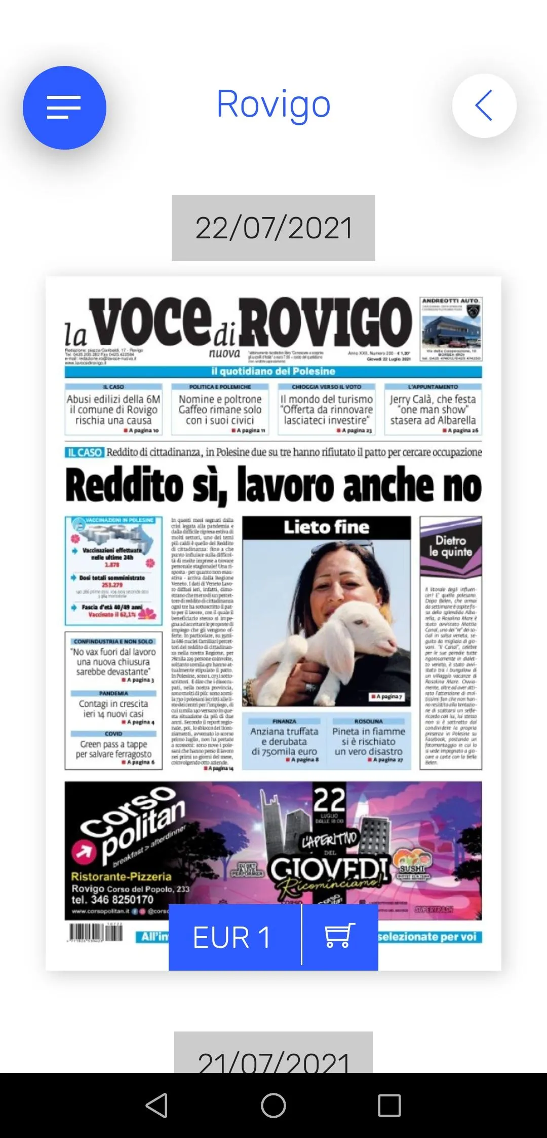 La Voce di Rovigo | Indus Appstore | Screenshot