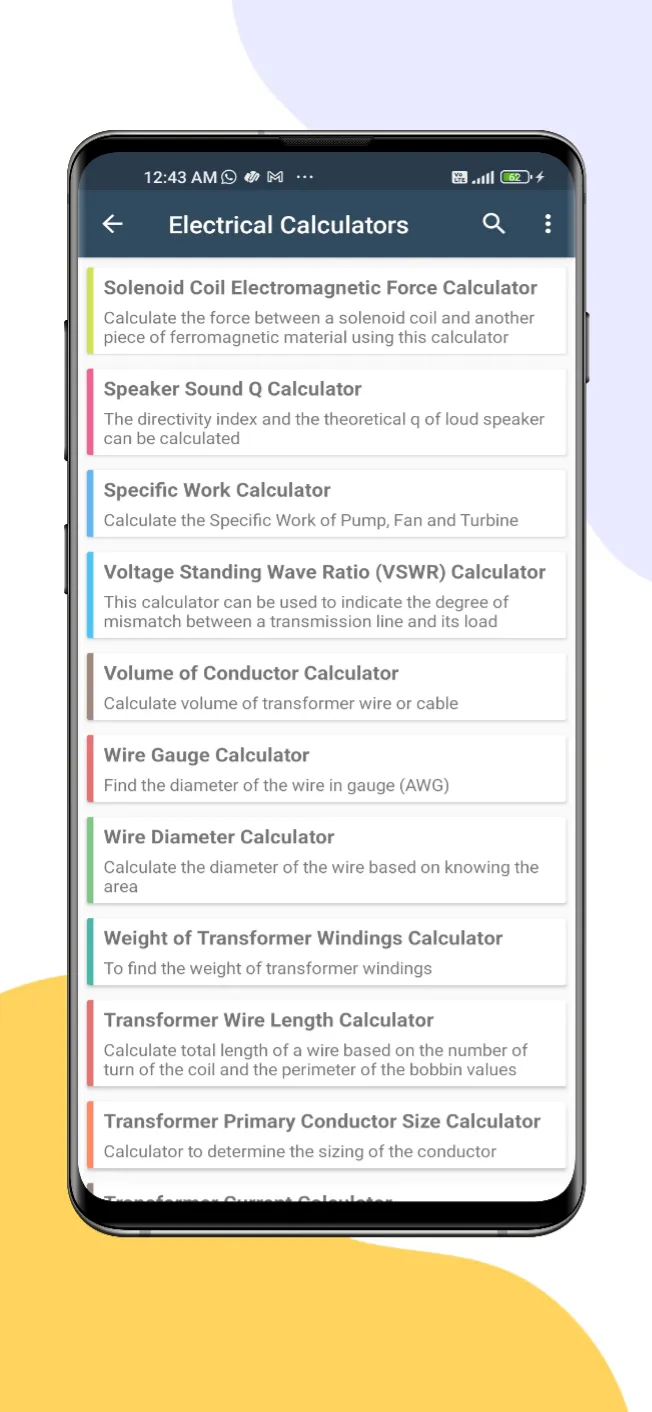 Electrical Calculators | Indus Appstore | Screenshot