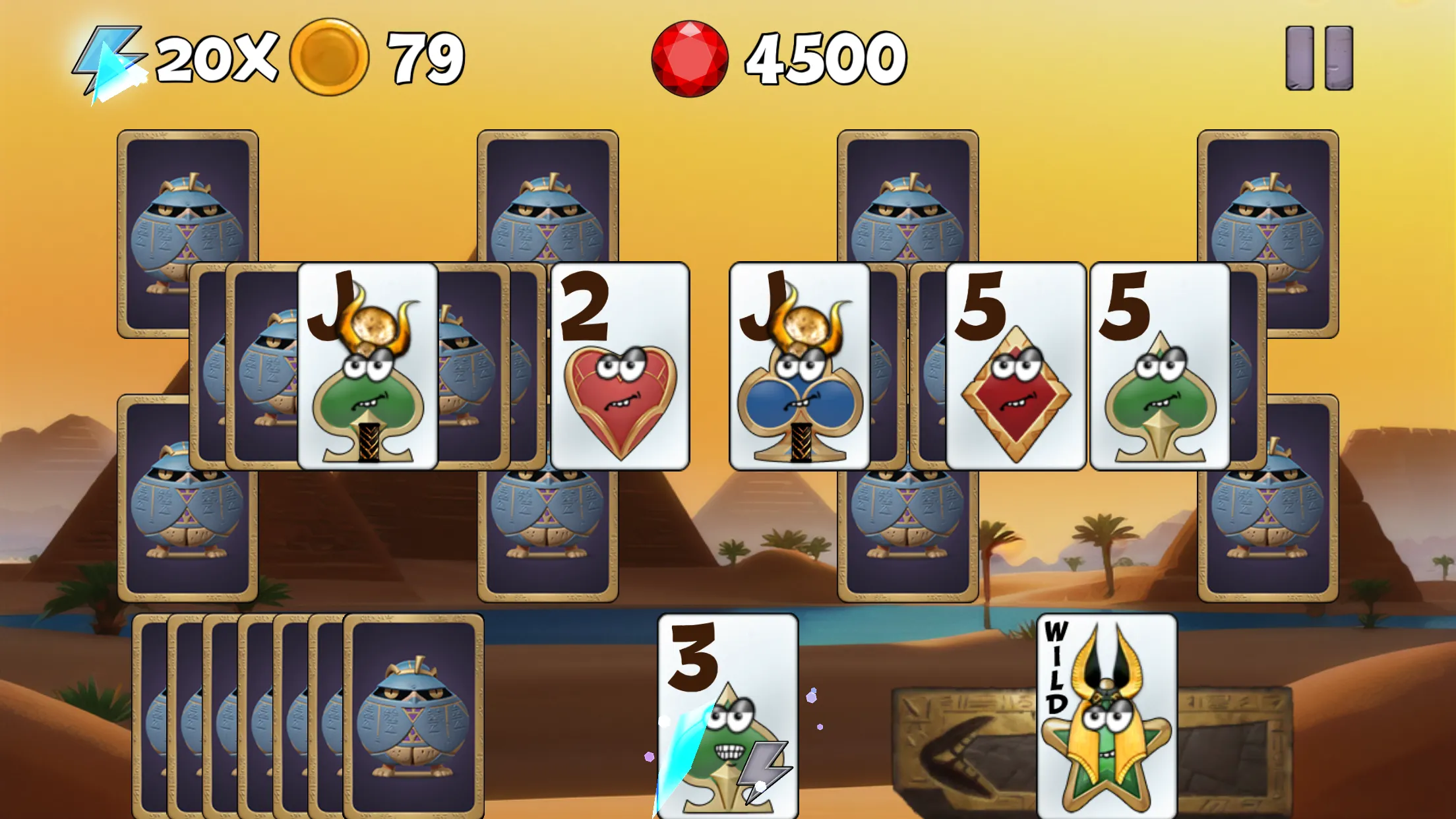 Tricky Tut Solitaire | Indus Appstore | Screenshot