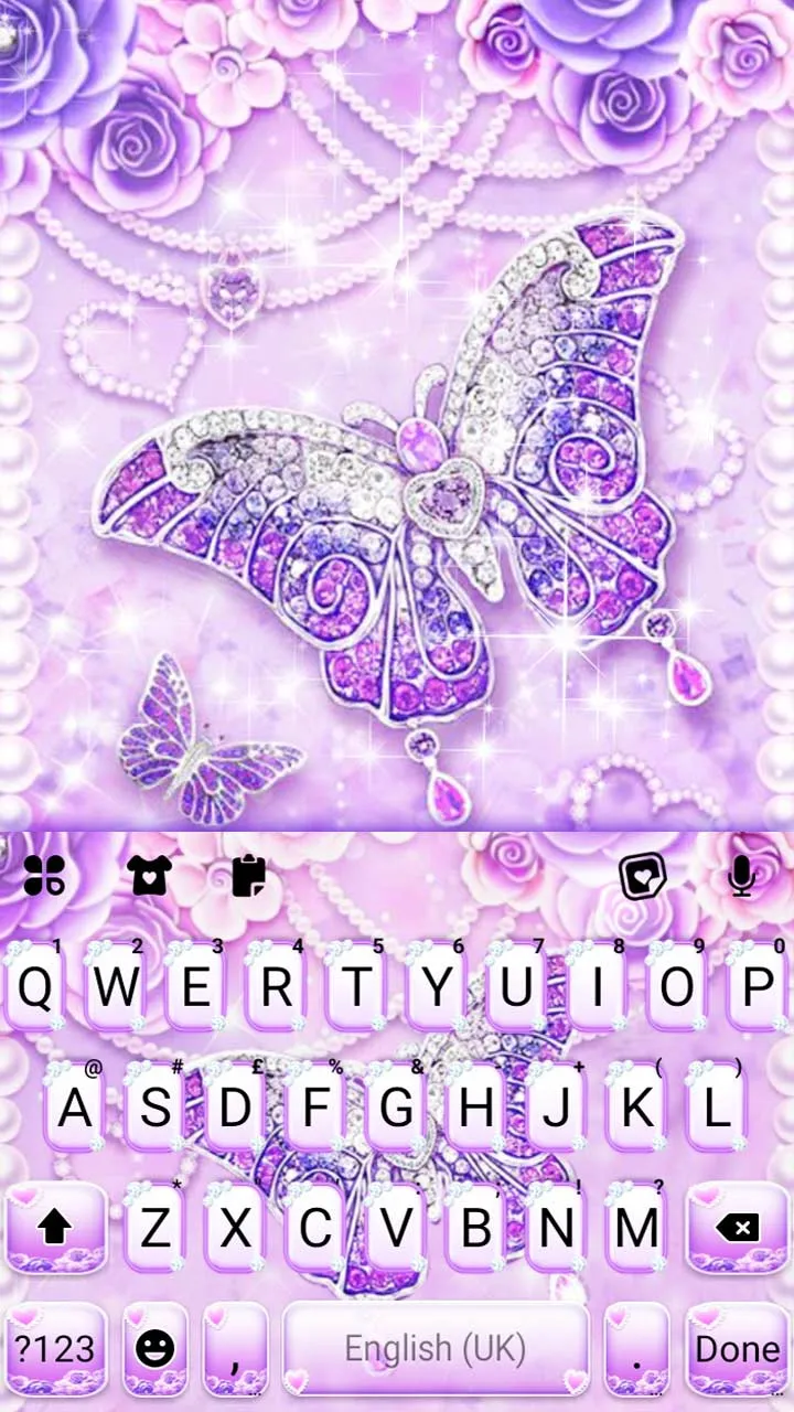 Purple Lux Butterfly Theme | Indus Appstore | Screenshot