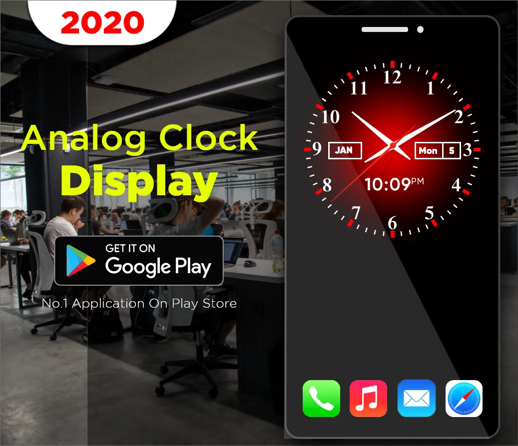 Always on Display Clock Analog | Indus Appstore | Screenshot