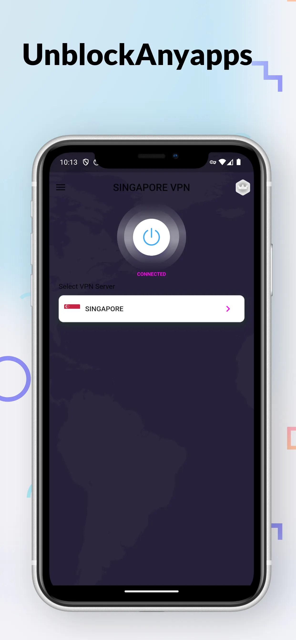 Singapore VPN - Secure VPN | Indus Appstore | Screenshot