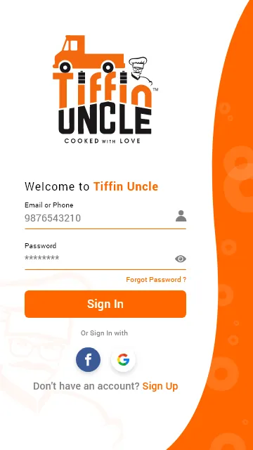 Tiffin Uncle Cooked with love | Indus Appstore | Screenshot