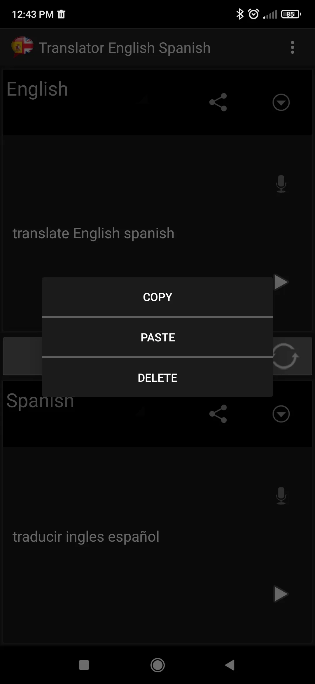 English to Spanish Translation | Indus Appstore | Screenshot