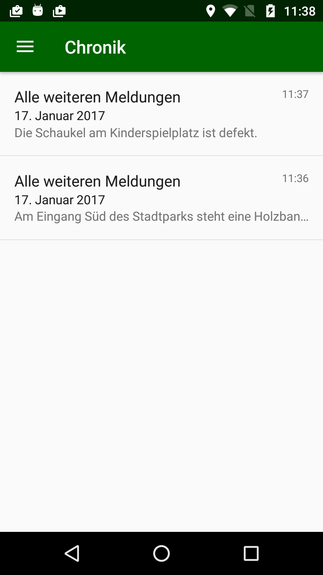 Melde-App Stadt Recklinghausen | Indus Appstore | Screenshot