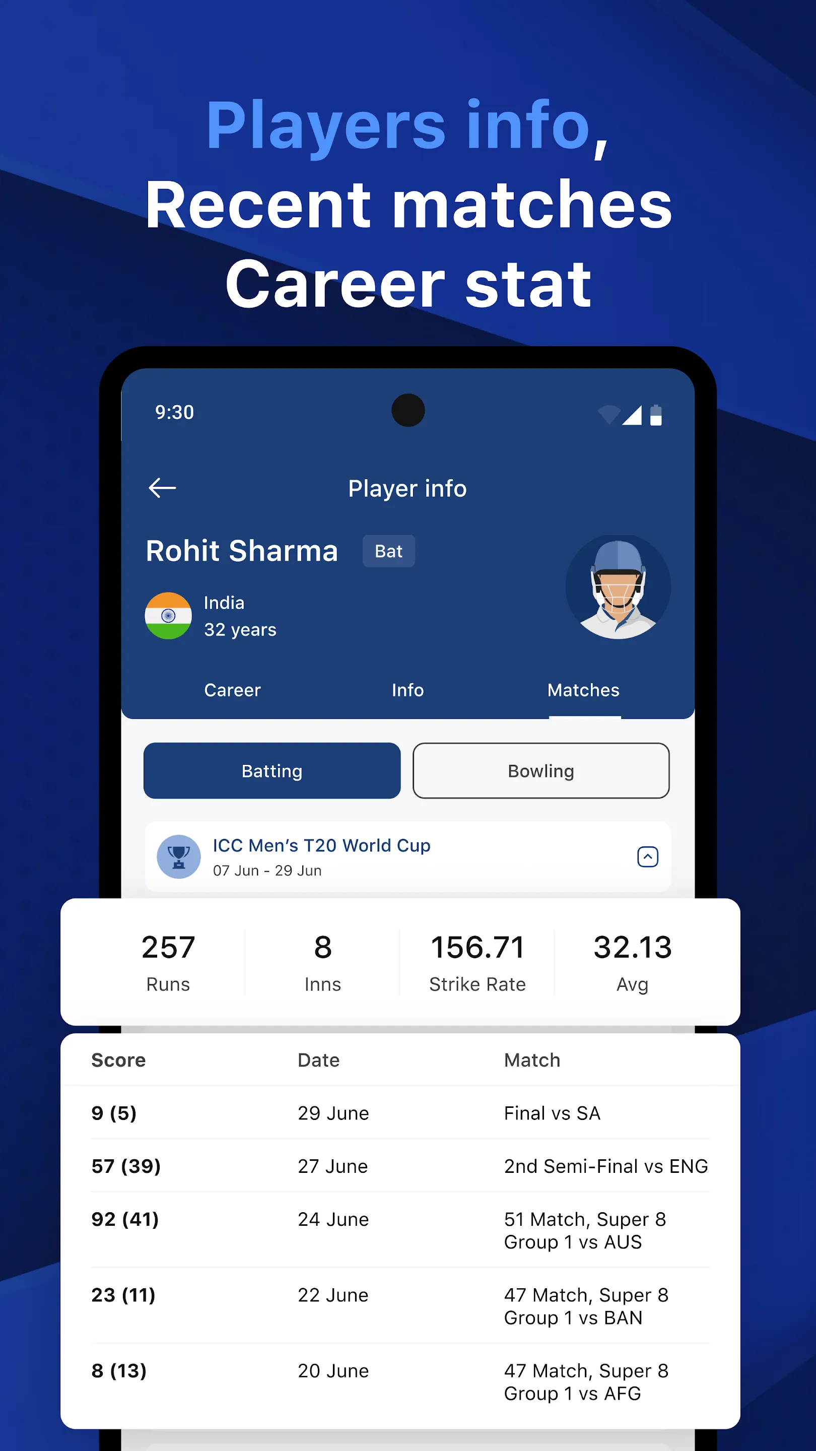 CricManiac: Live Cricket Score | Indus Appstore | Screenshot