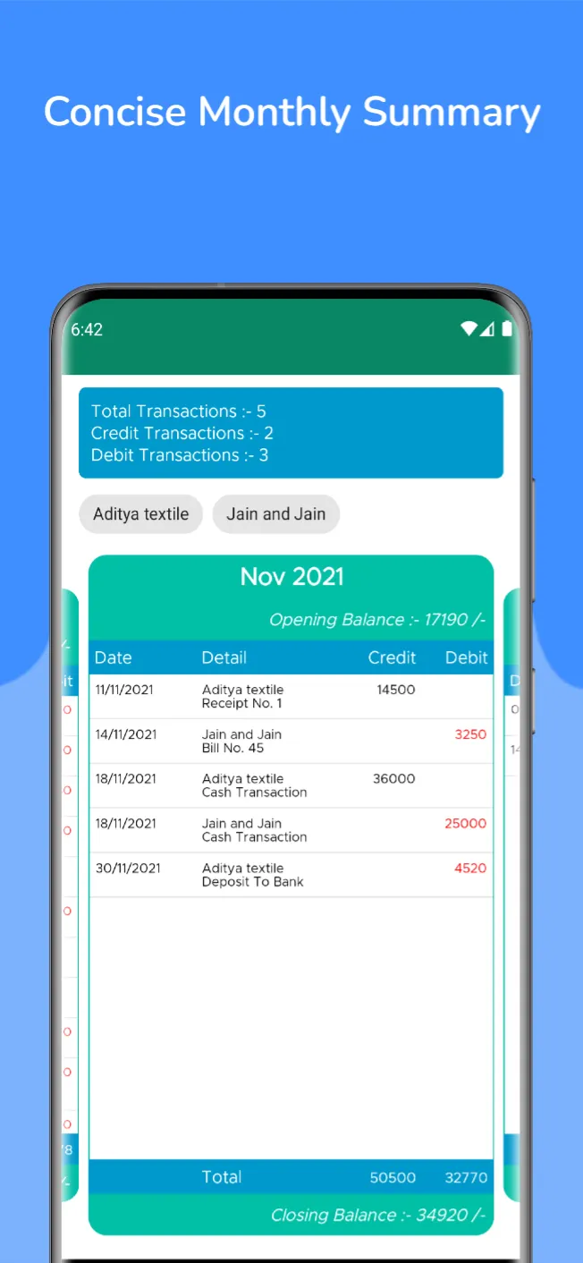 Accounts Plus - Ledger Book | Indus Appstore | Screenshot