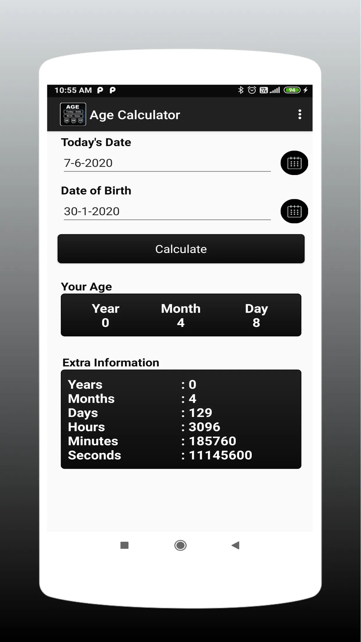 Age Calculator | Indus Appstore | Screenshot