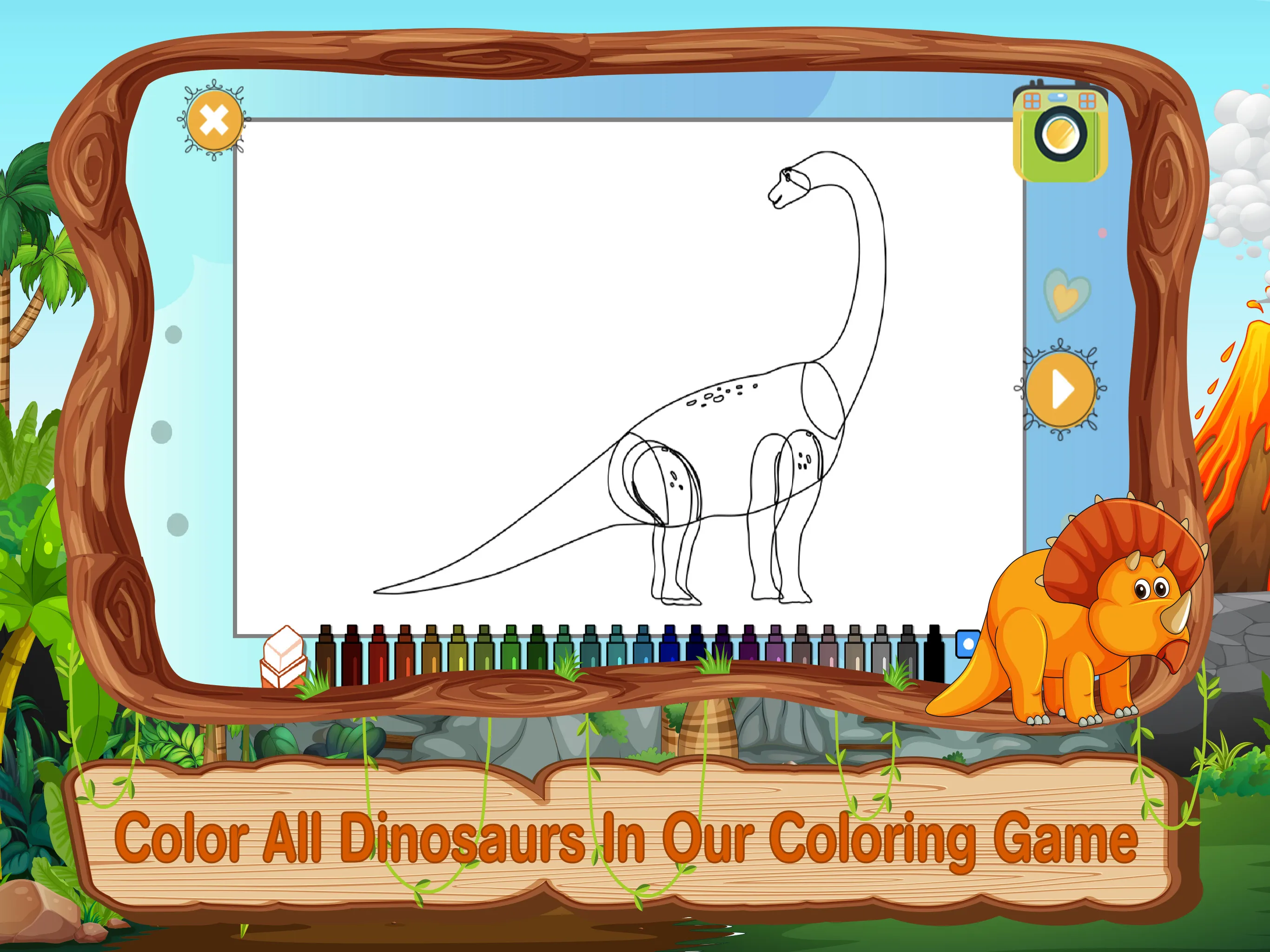 Dinosaur Coloring Games Puzzle | Indus Appstore | Screenshot