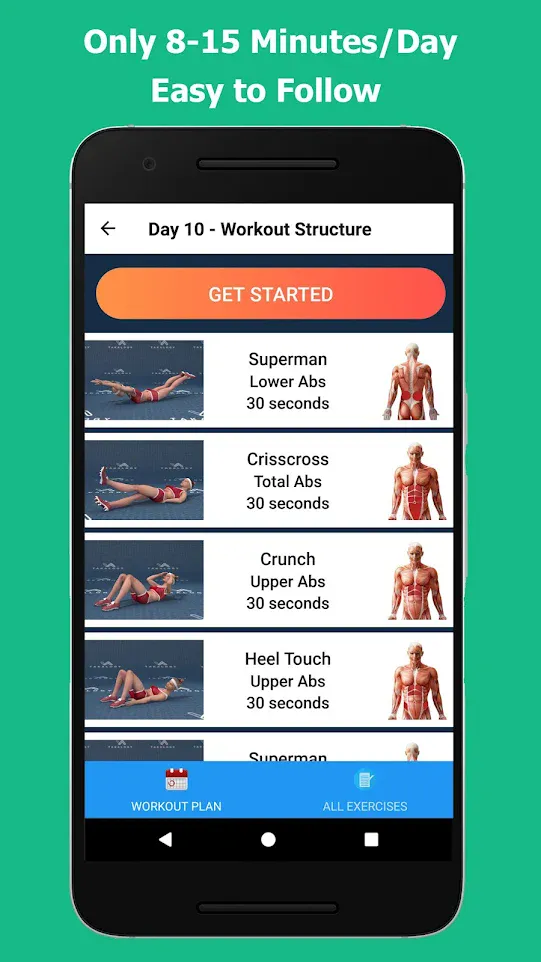 Lose Belly Fat in 30 Days | Indus Appstore | Screenshot