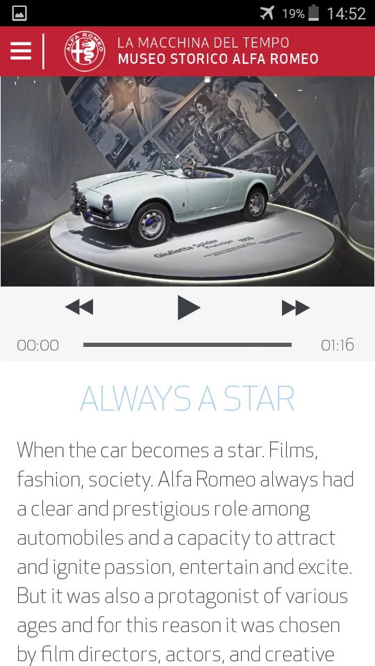 Alfa Romeo Historical Museum | Indus Appstore | Screenshot