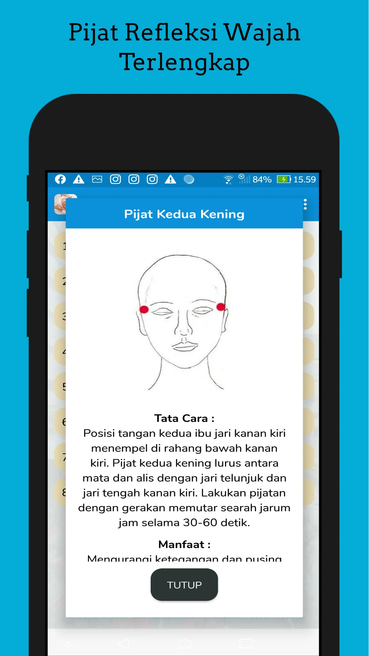 Pijat Refleksi Wajah Lengkap | Indus Appstore | Screenshot