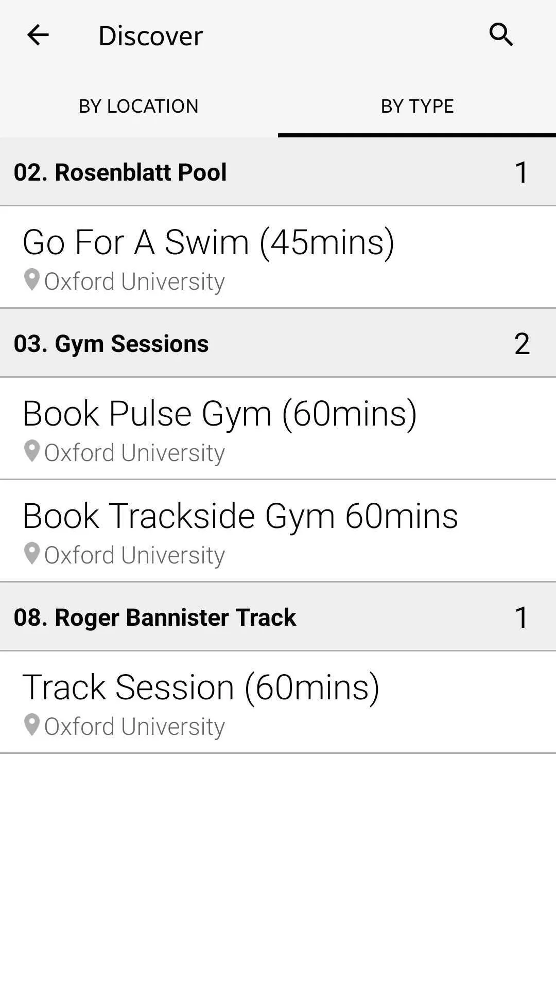 Oxford University Sport | Indus Appstore | Screenshot