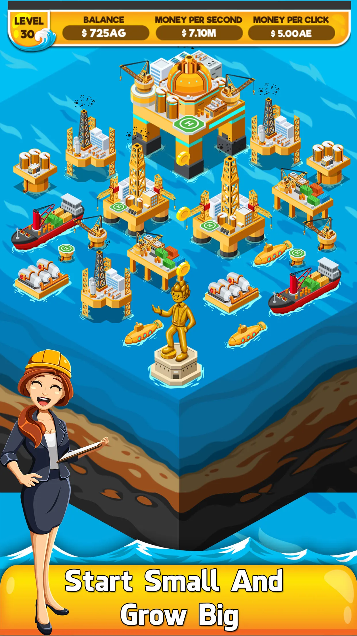 Oil Tycoon 2: Idle Miner Game | Indus Appstore | Screenshot