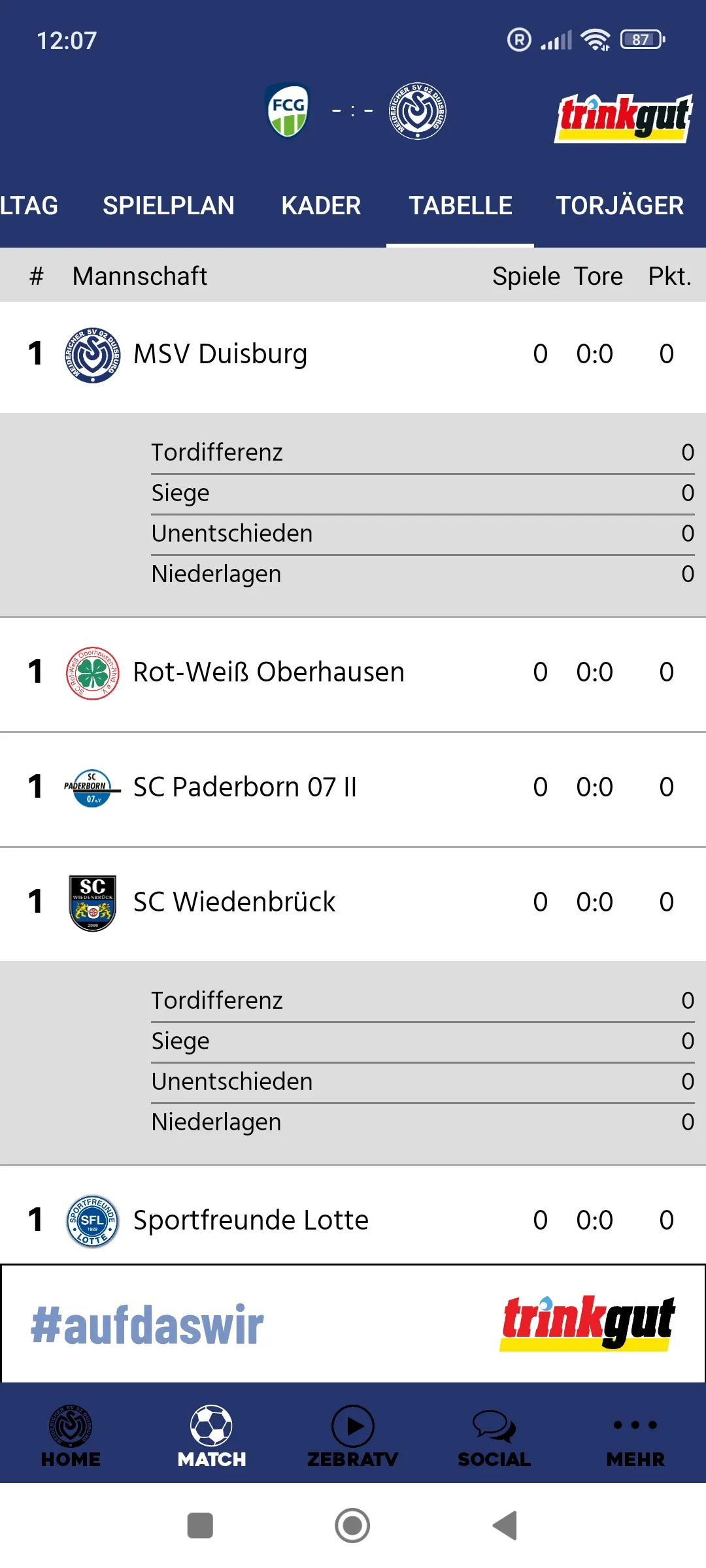 MSV Duisburg | Indus Appstore | Screenshot