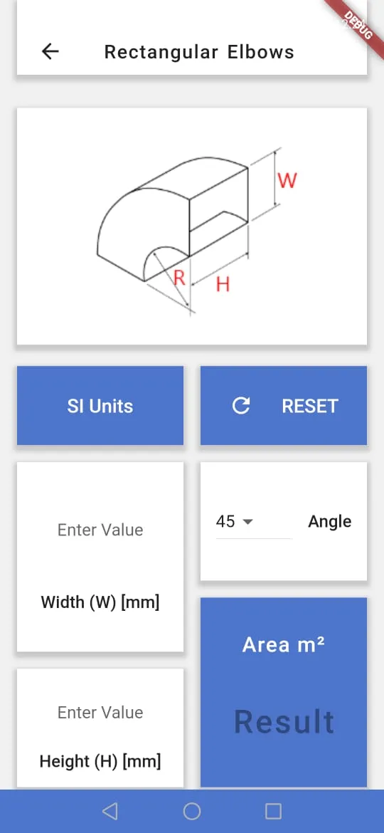 Duct Surface Area Calculator | Indus Appstore | Screenshot