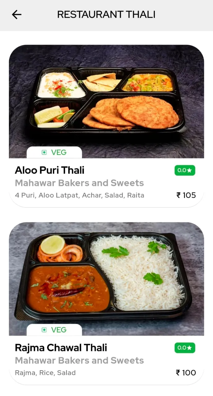 Order Thali | Indus Appstore | Screenshot