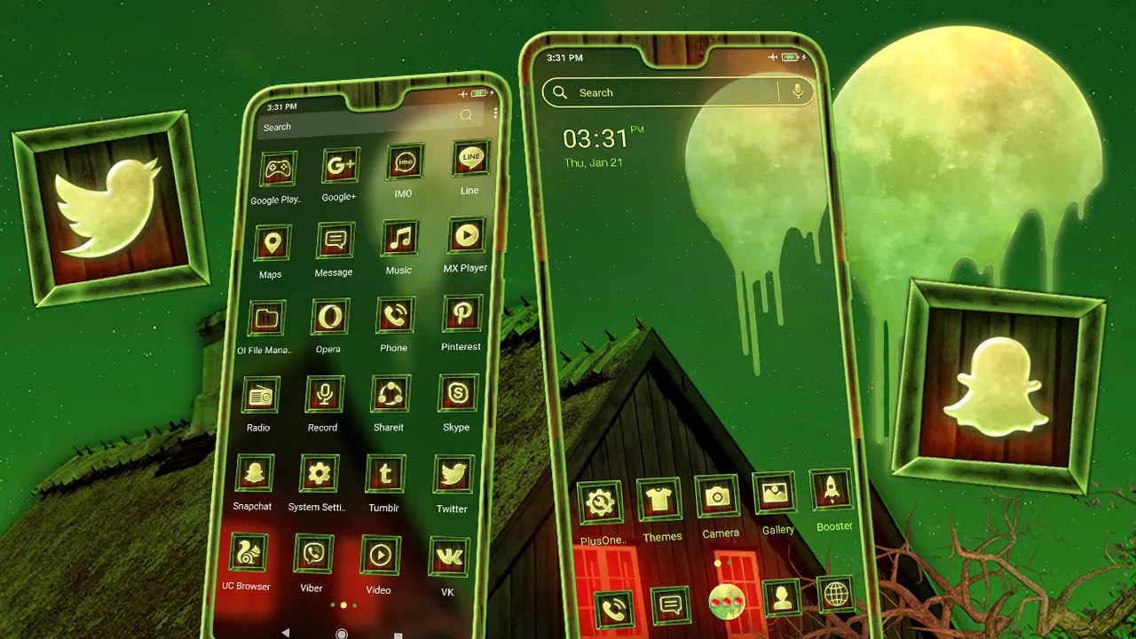 Melting Moon Launcher Theme | Indus Appstore | Screenshot