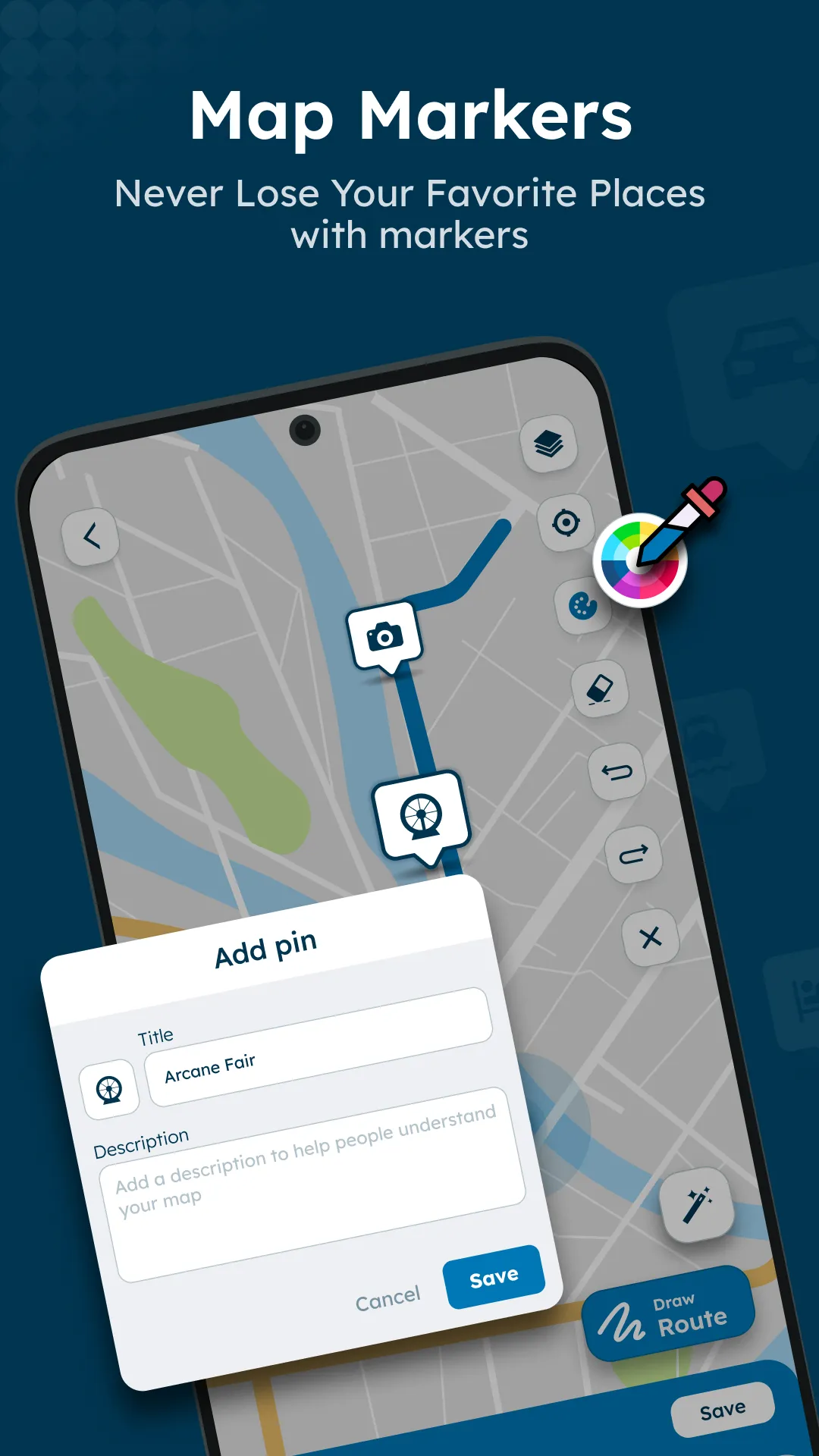 Draw Route On Map & Navigation | Indus Appstore | Screenshot