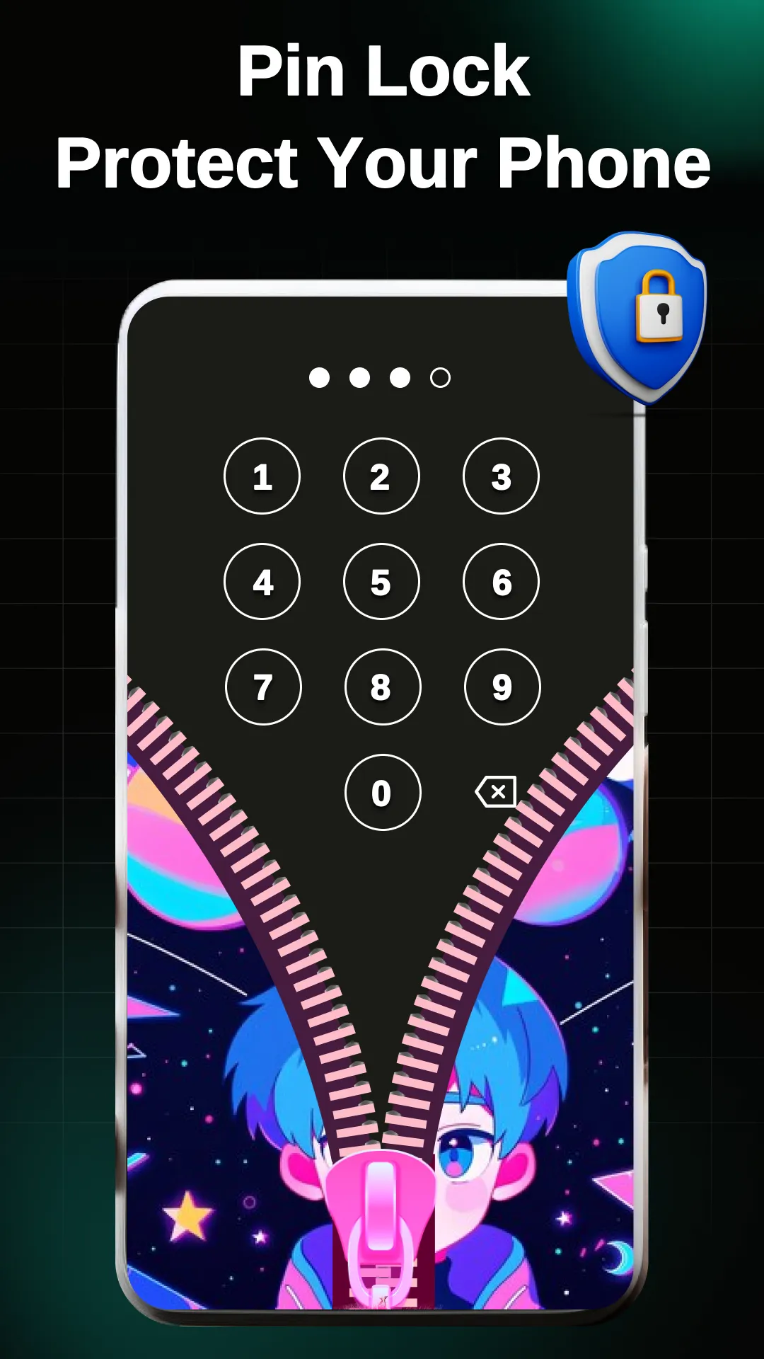 Zipper Lock Screen - ZippyLock | Indus Appstore | Screenshot