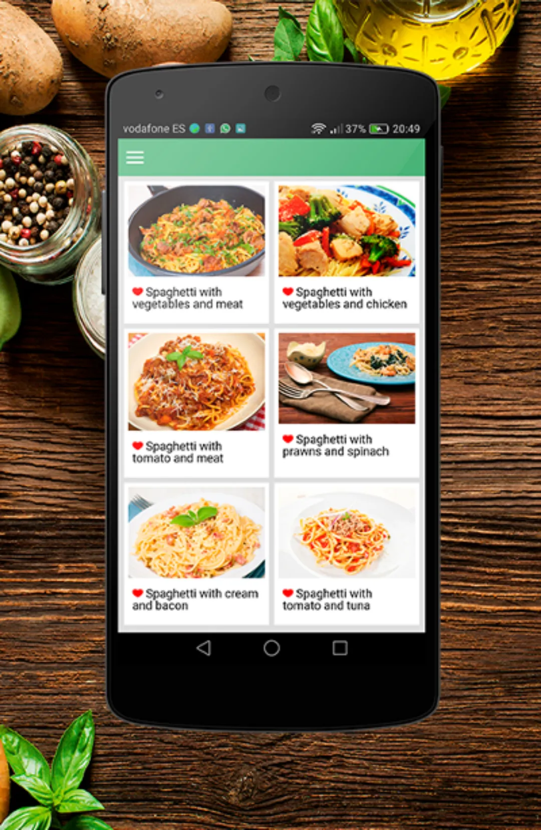 Italian Spaghetti Recipes | Indus Appstore | Screenshot