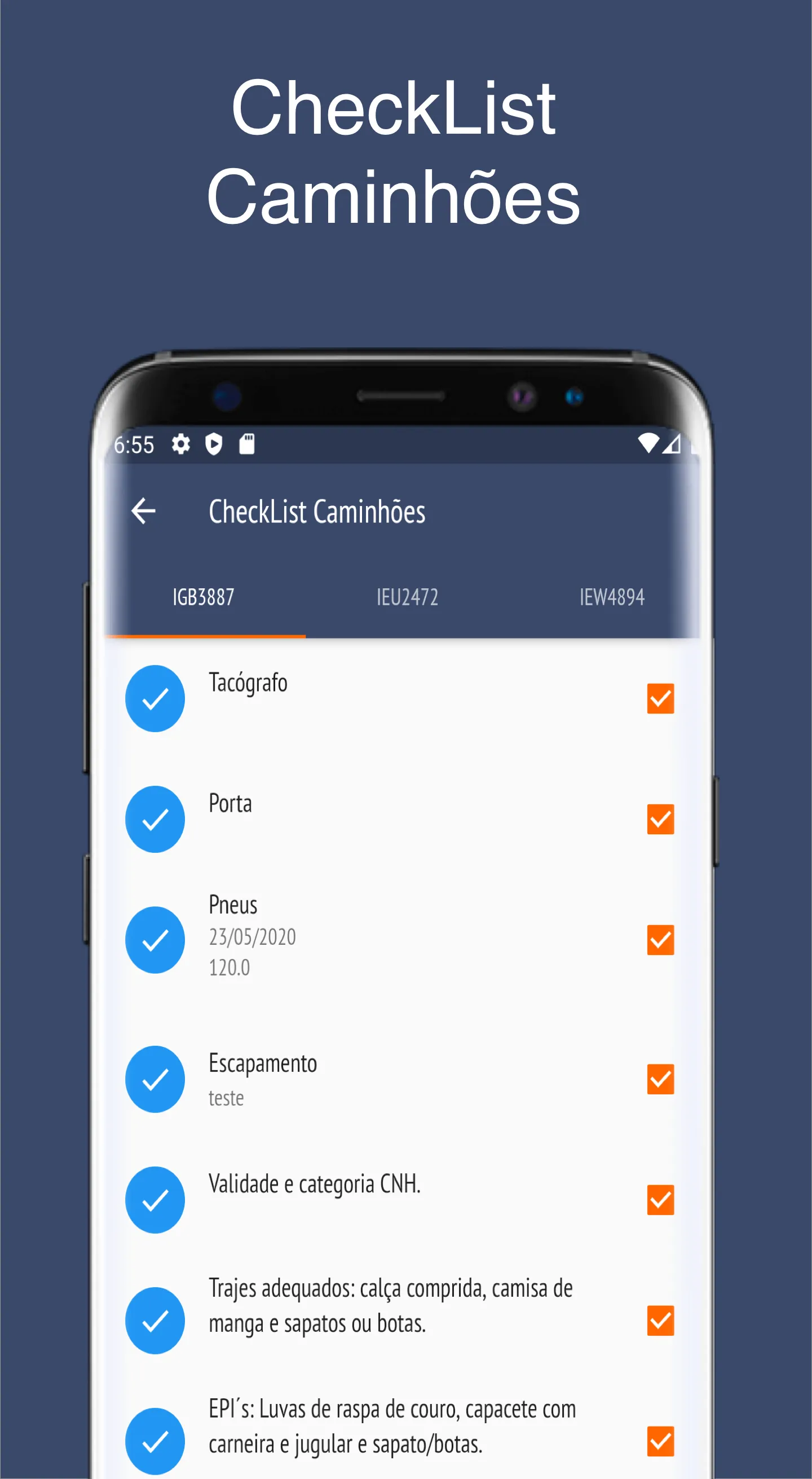 Check-list Caminhões | Indus Appstore | Screenshot