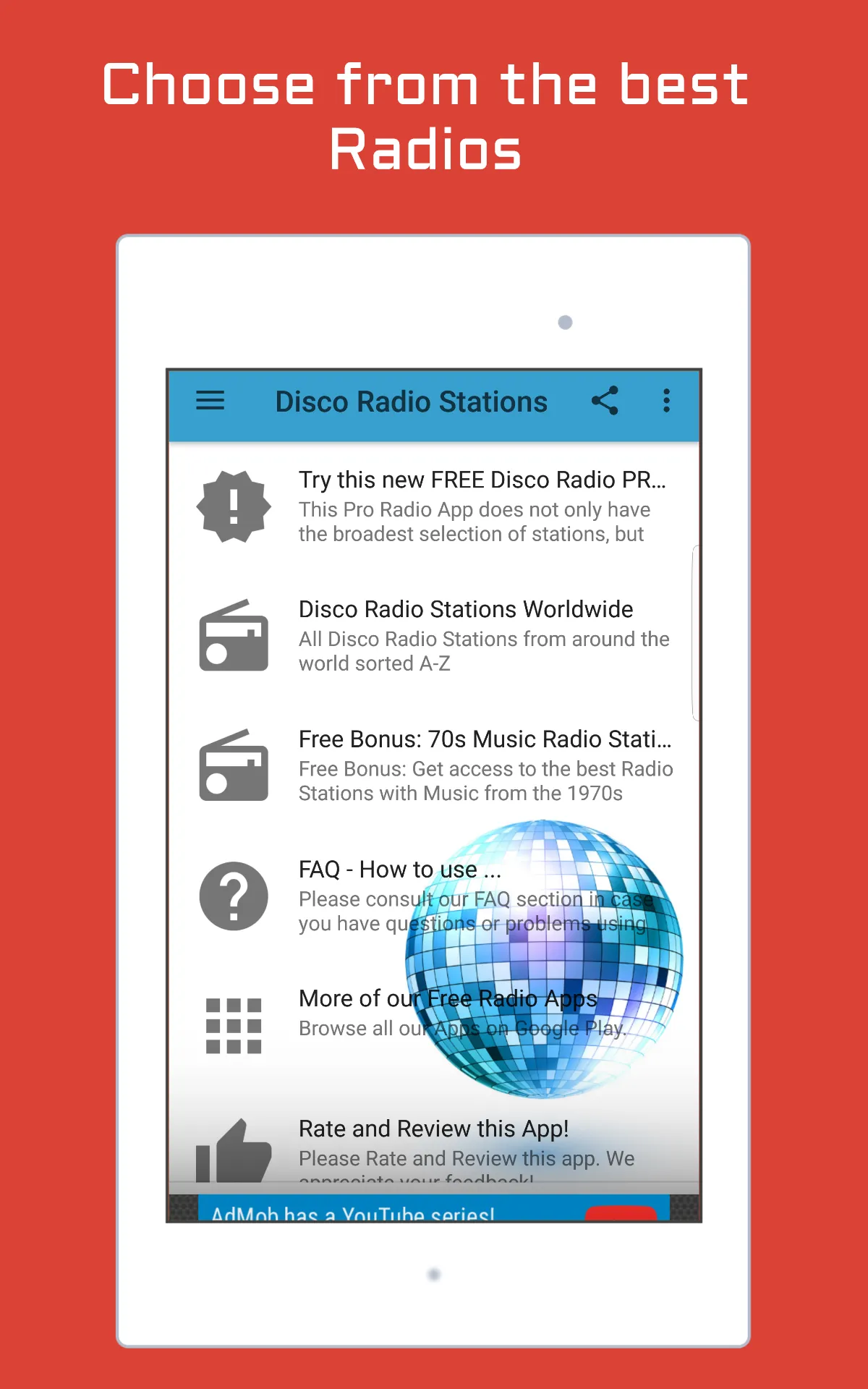 Disco Music Radio Stations | Indus Appstore | Screenshot