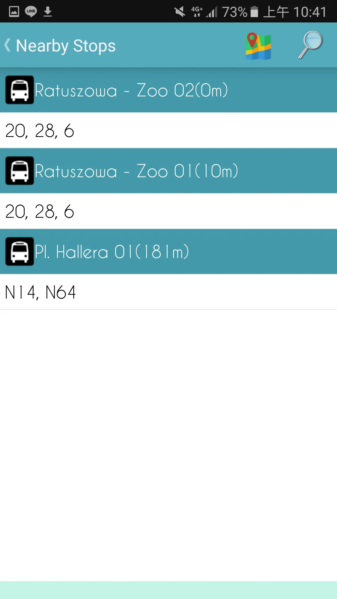 Warsaw ZTM Bus Timetable | Indus Appstore | Screenshot