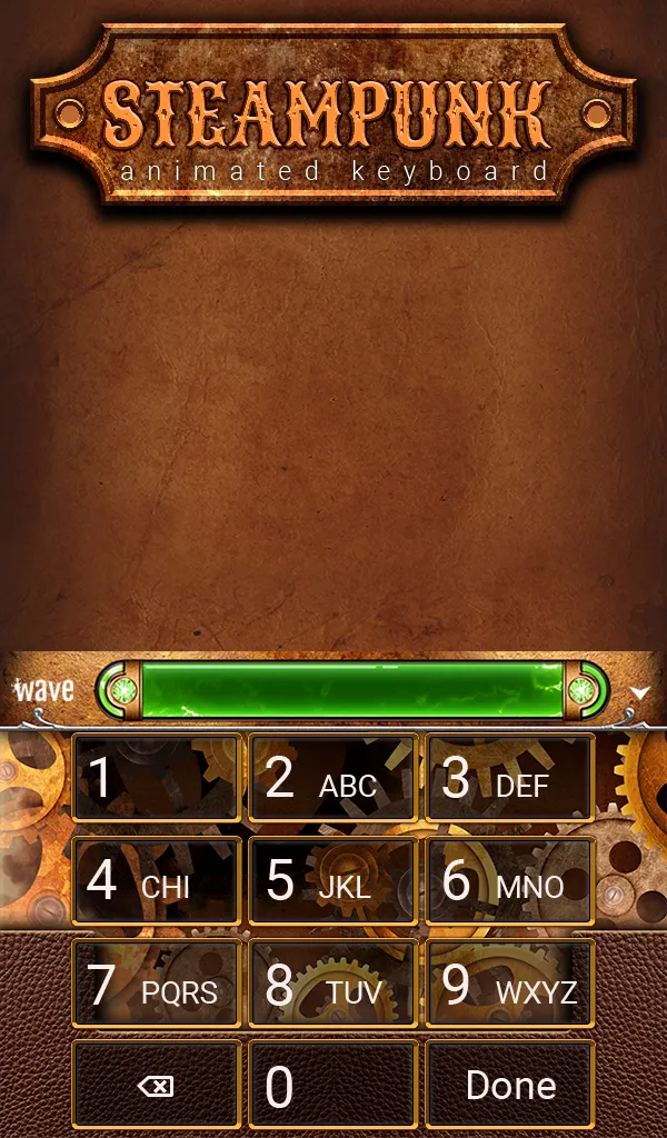 Steampunk 2 Animated Keyboard | Indus Appstore | Screenshot