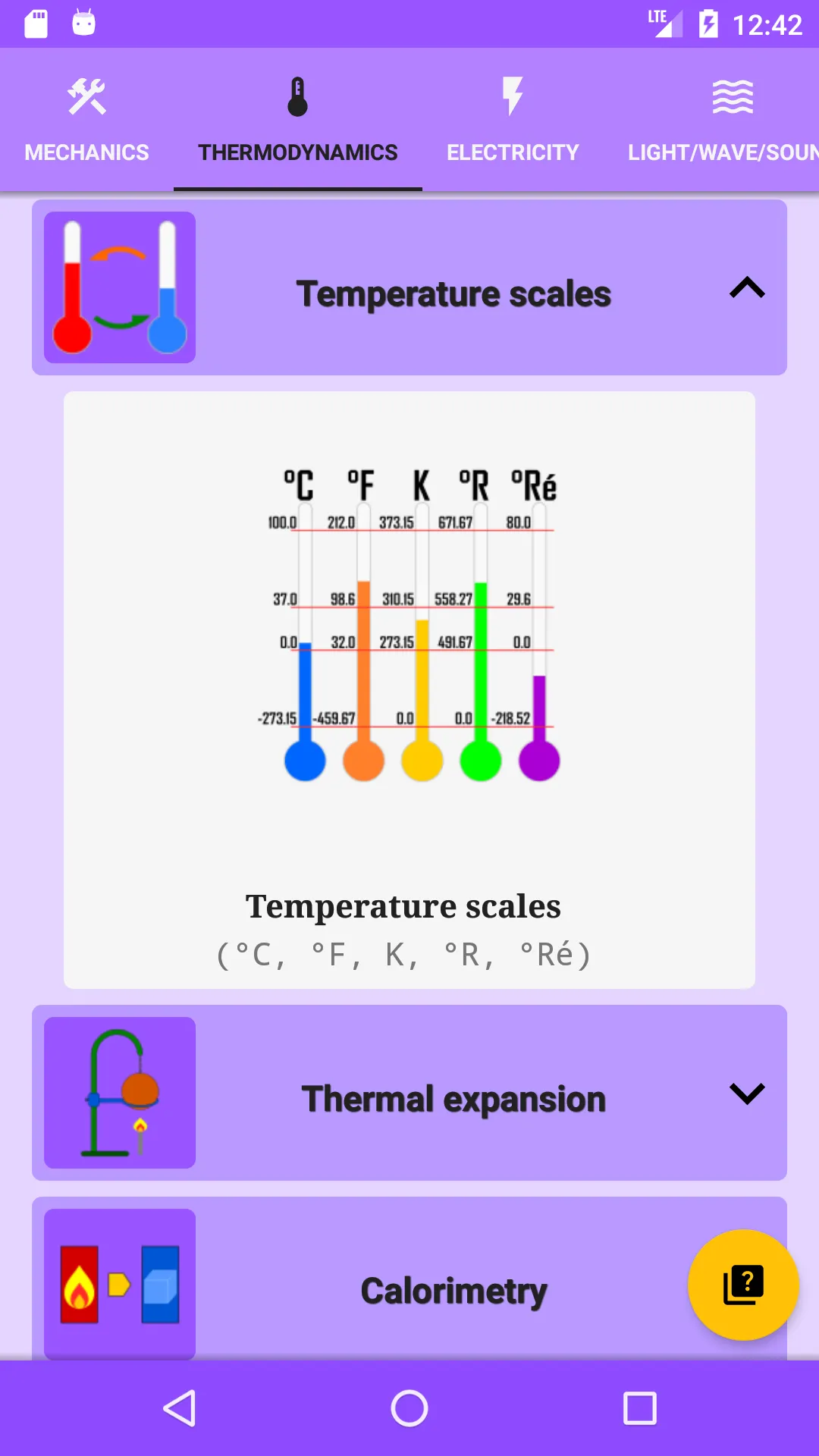 Physics Formula Calculator | Indus Appstore | Screenshot