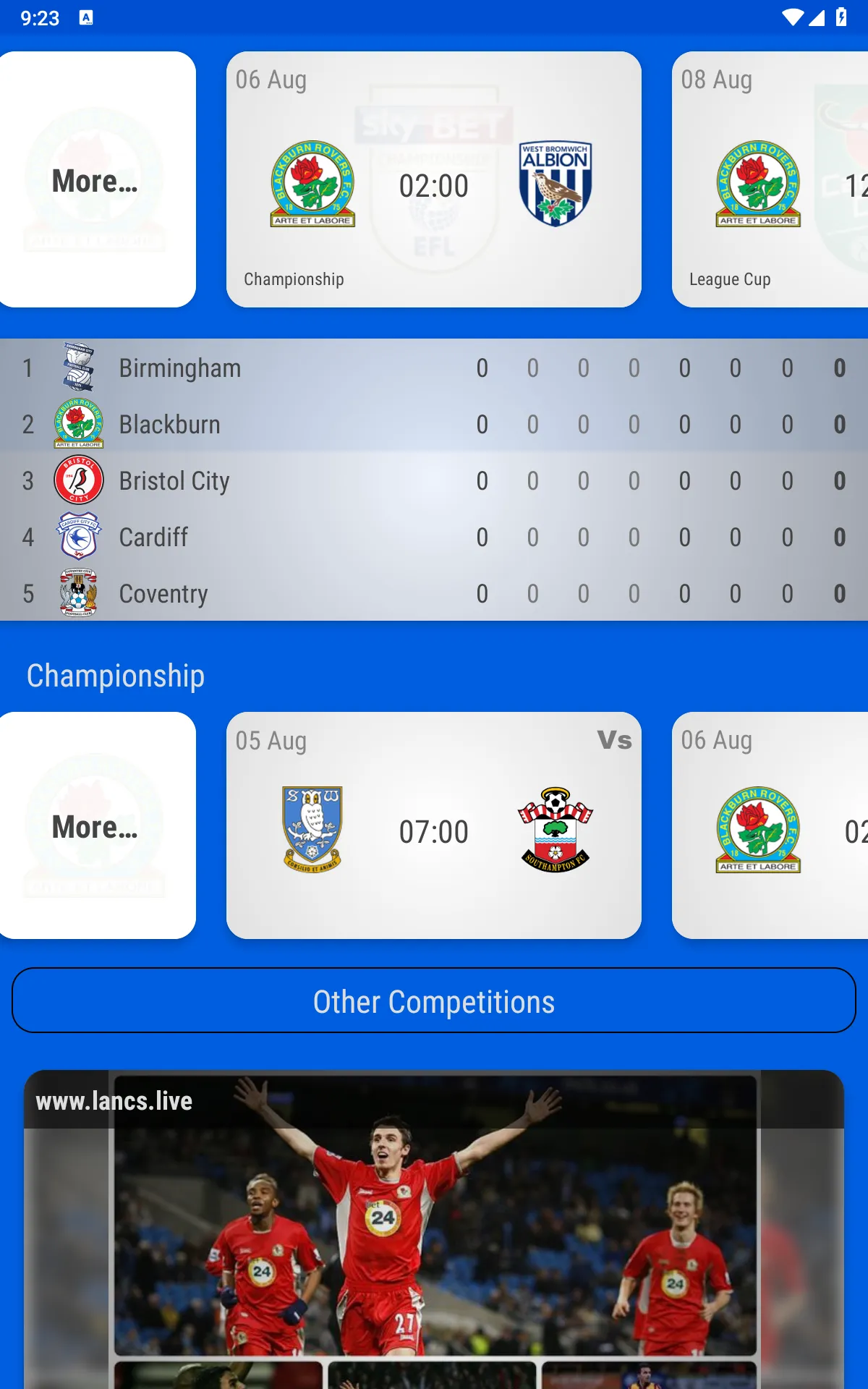 Blackburn Rovers Fan App | Indus Appstore | Screenshot