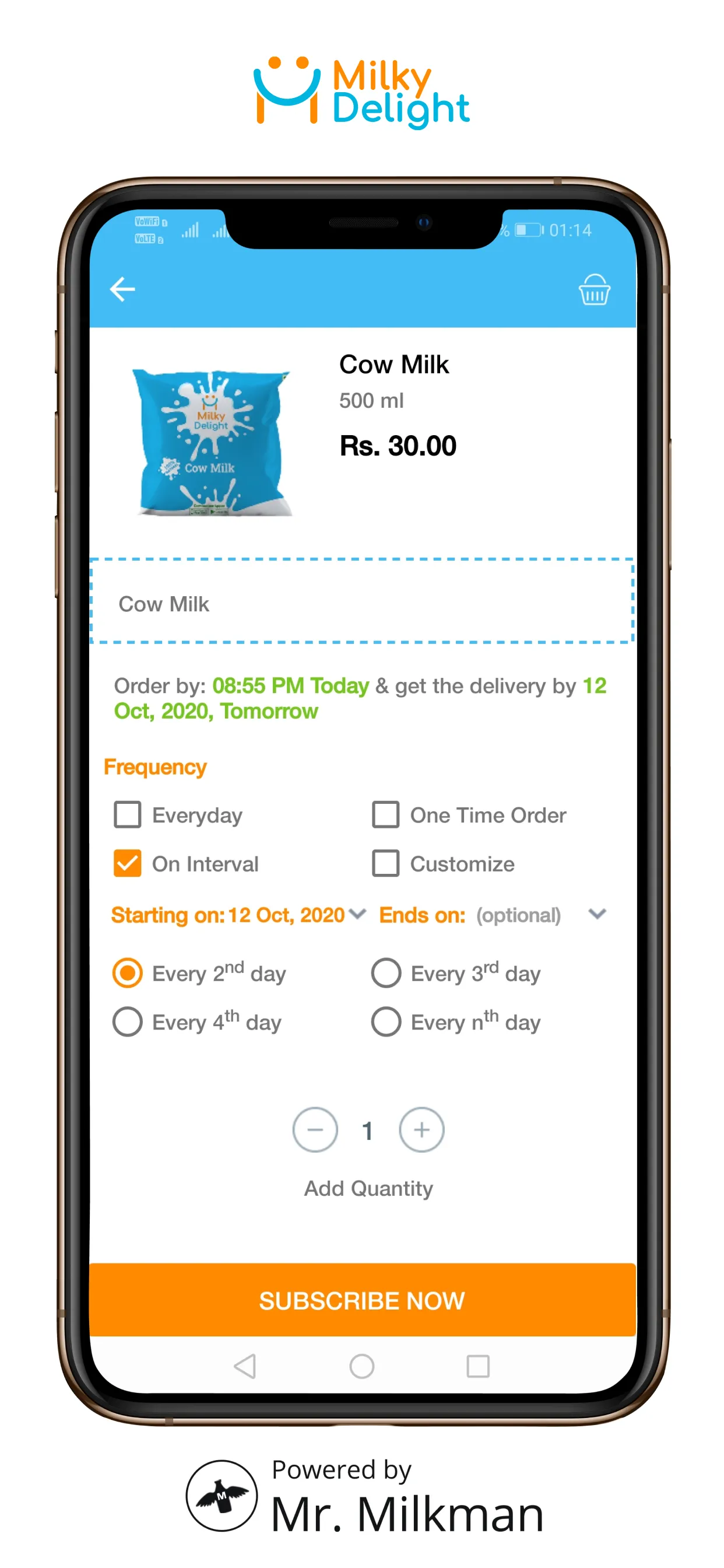 Milky Delight - Online Milk &  | Indus Appstore | Screenshot