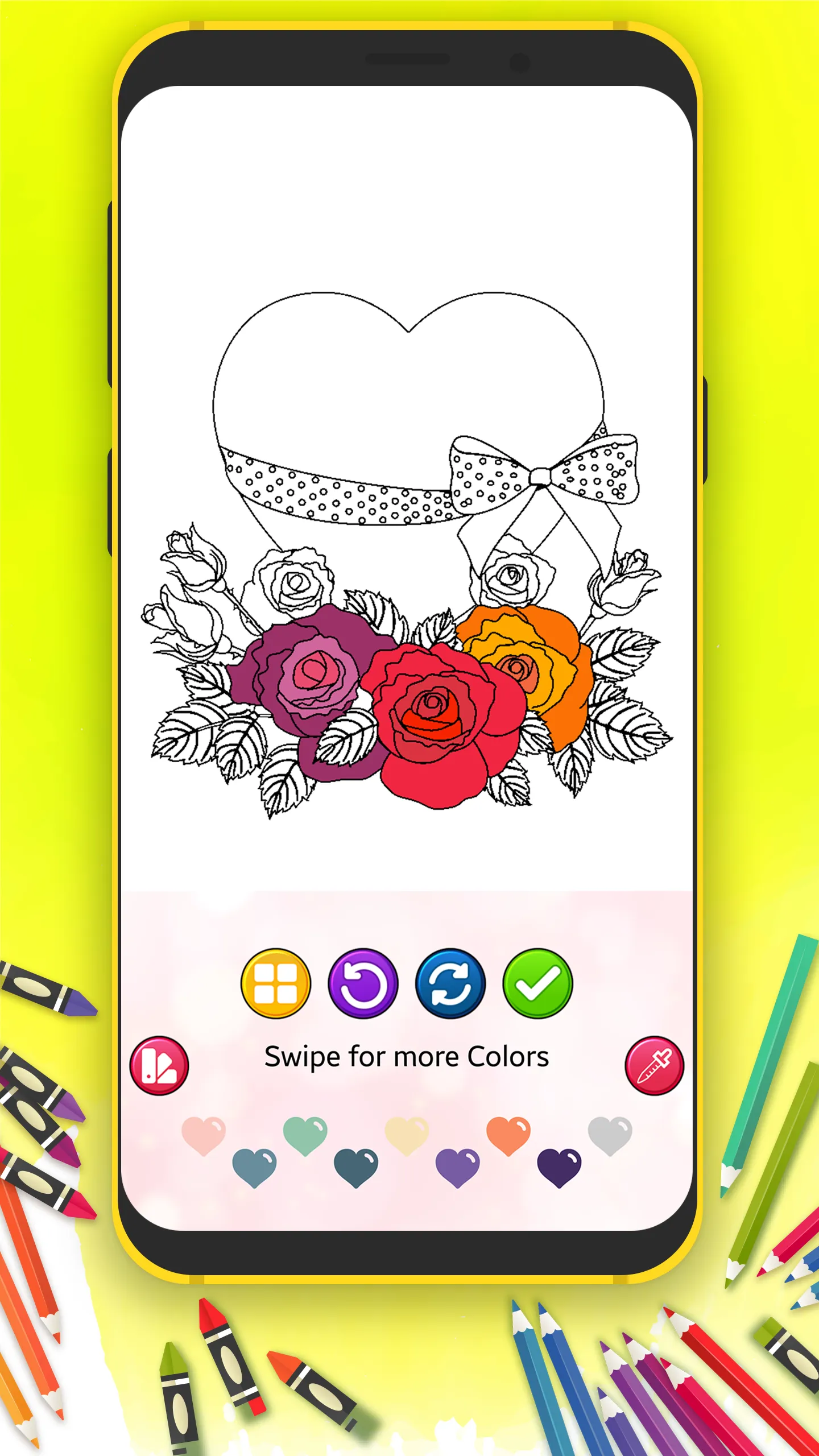 Lovely Hearts Coloring Book | Indus Appstore | Screenshot