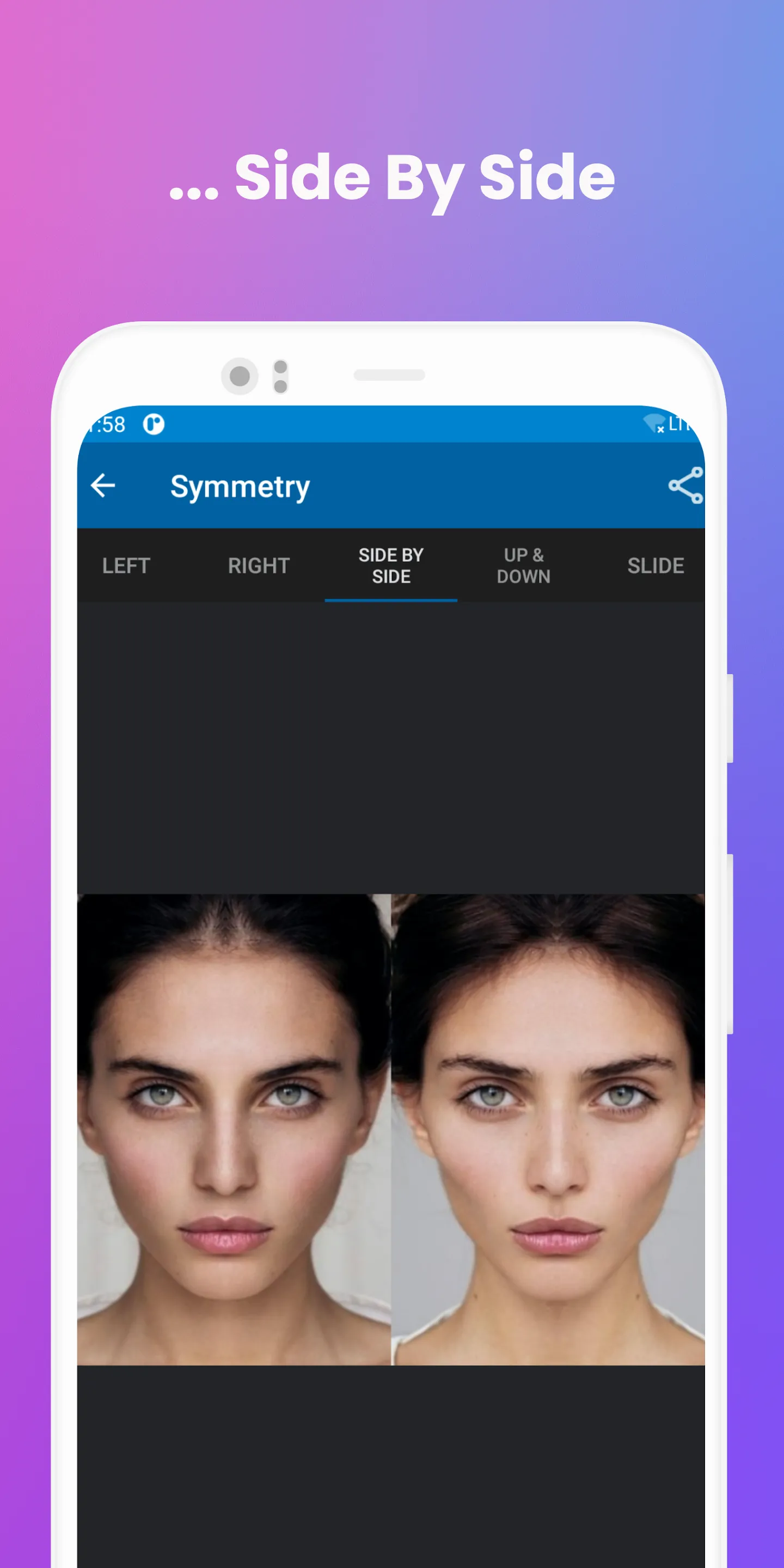 Face Symmetry:nobody's perfect | Indus Appstore | Screenshot