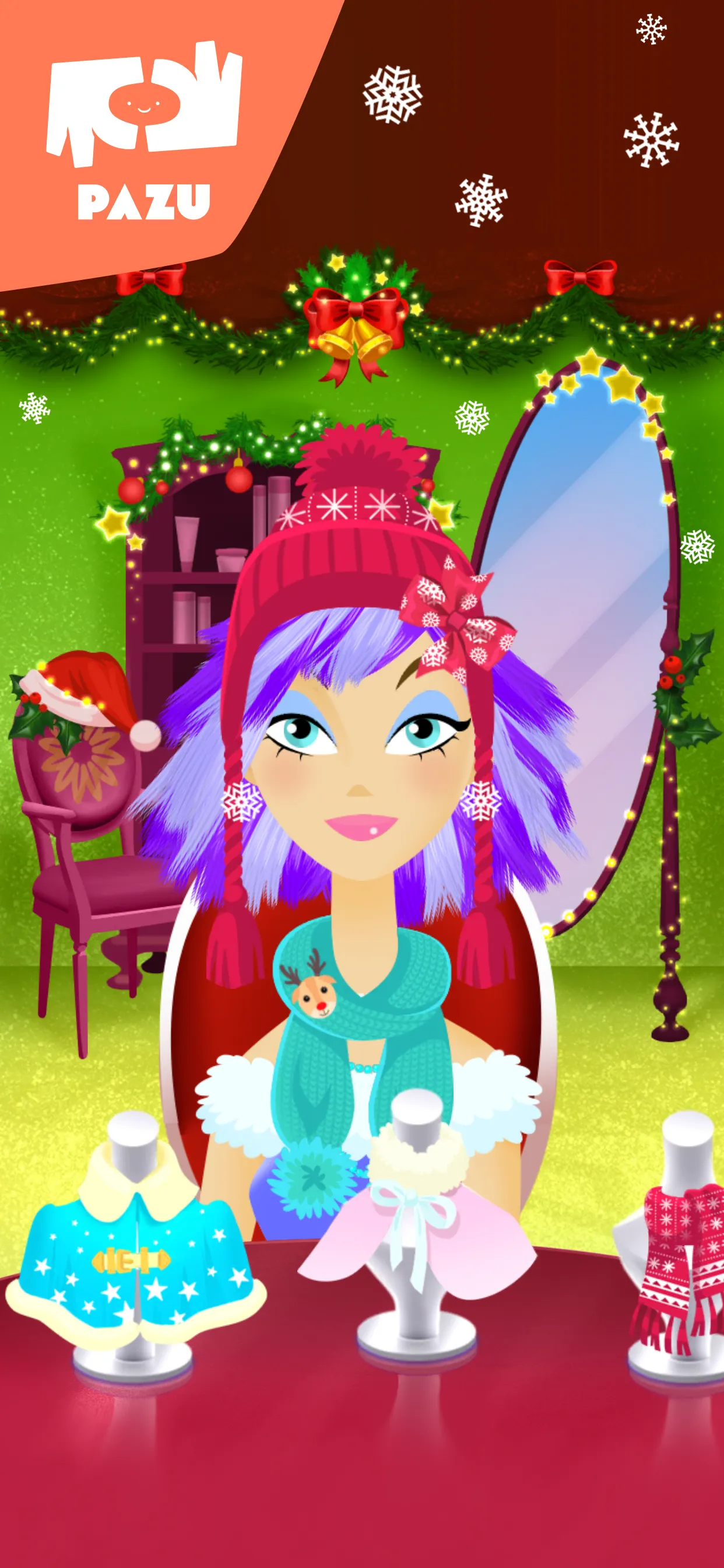 Girls Hair Salon Christmas | Indus Appstore | Screenshot