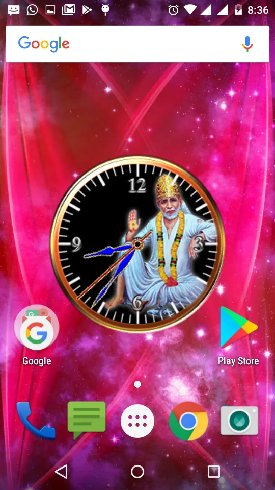 Sai Baba Clock Live Wallpaper | Indus Appstore | Screenshot