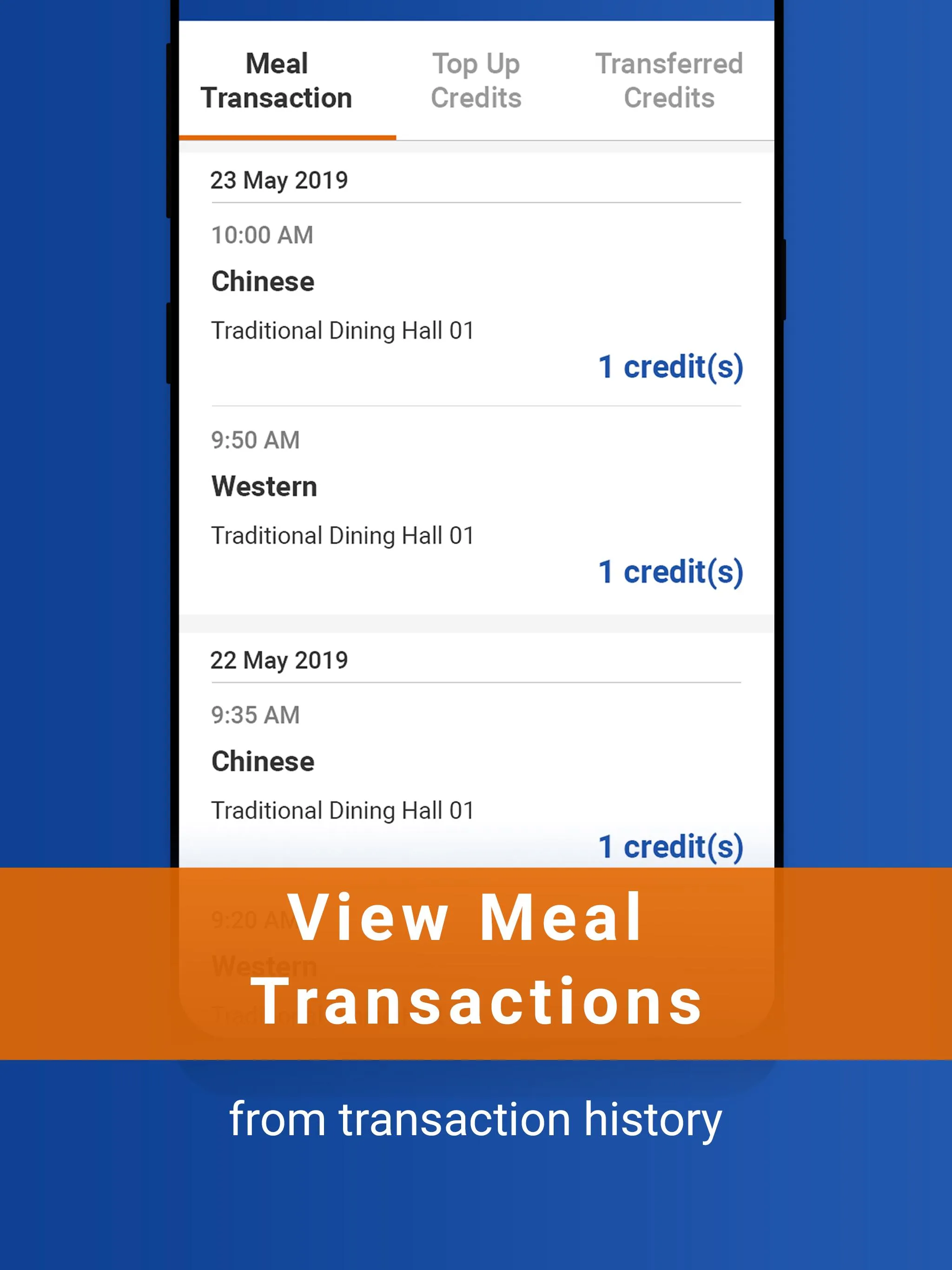 NUS Hostel Dining | Indus Appstore | Screenshot