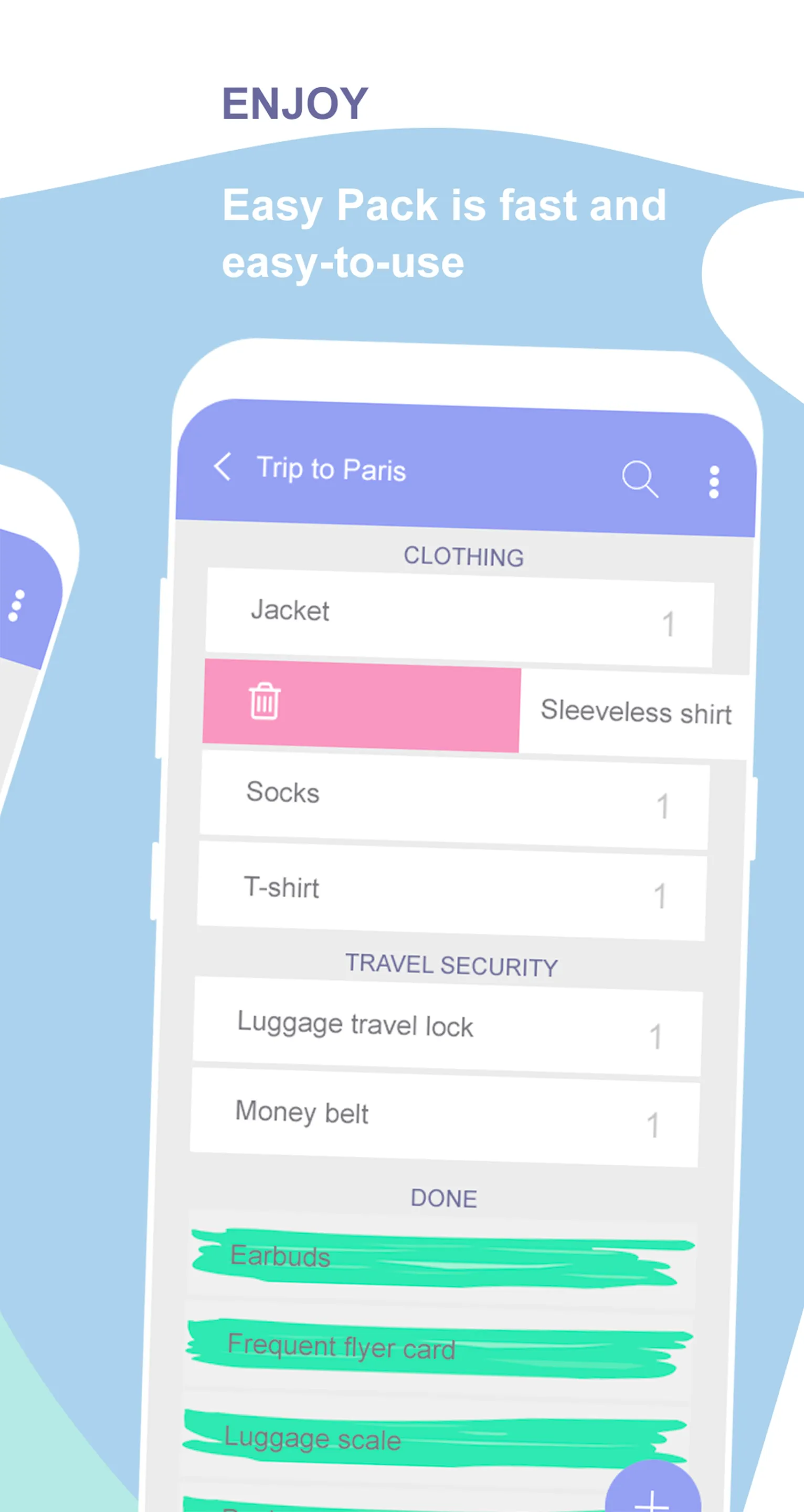 Easy Pack - travel packing lis | Indus Appstore | Screenshot