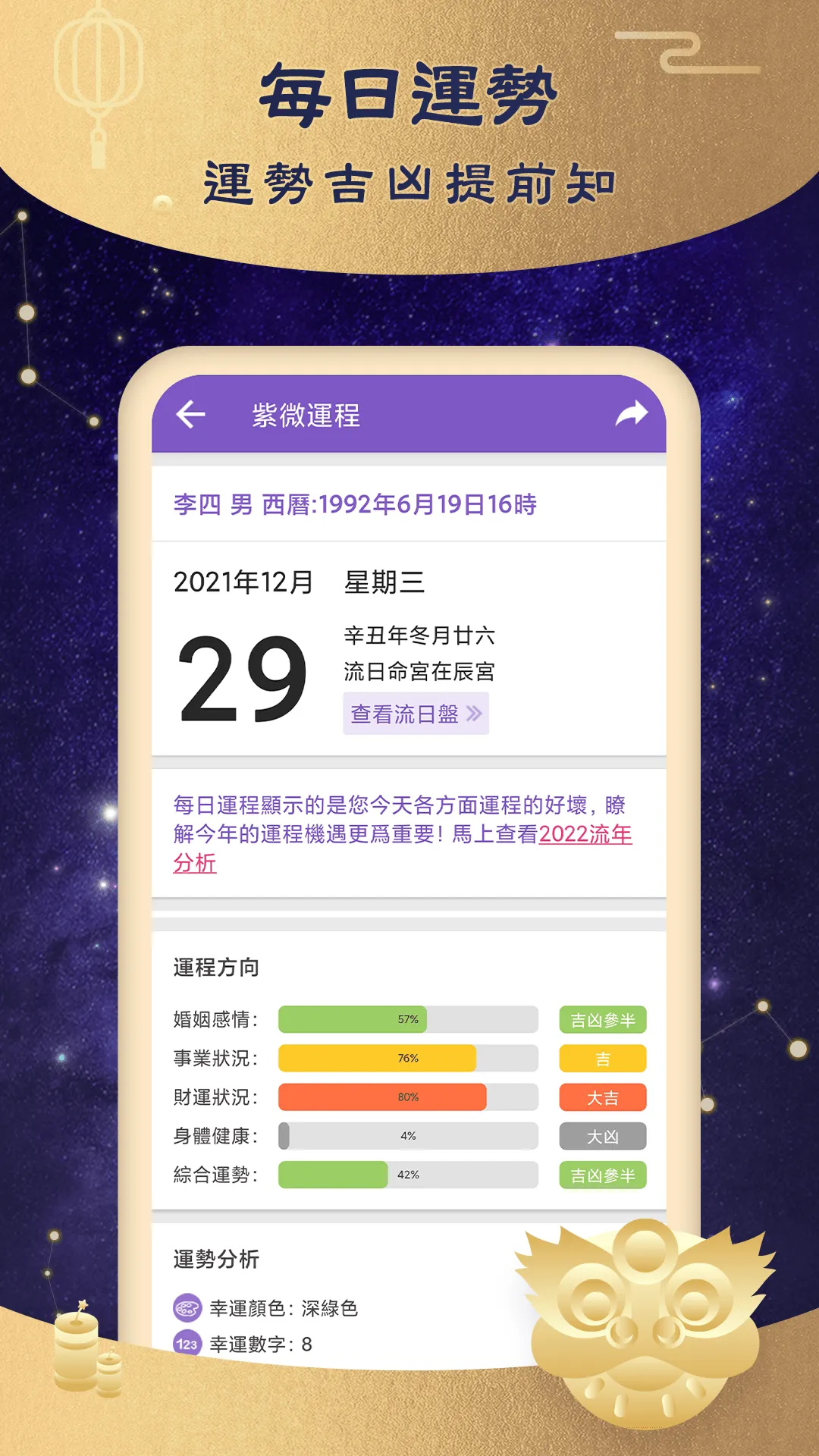 紫微斗數-八字命盤分析  線上姓名算命 | Indus Appstore | Screenshot