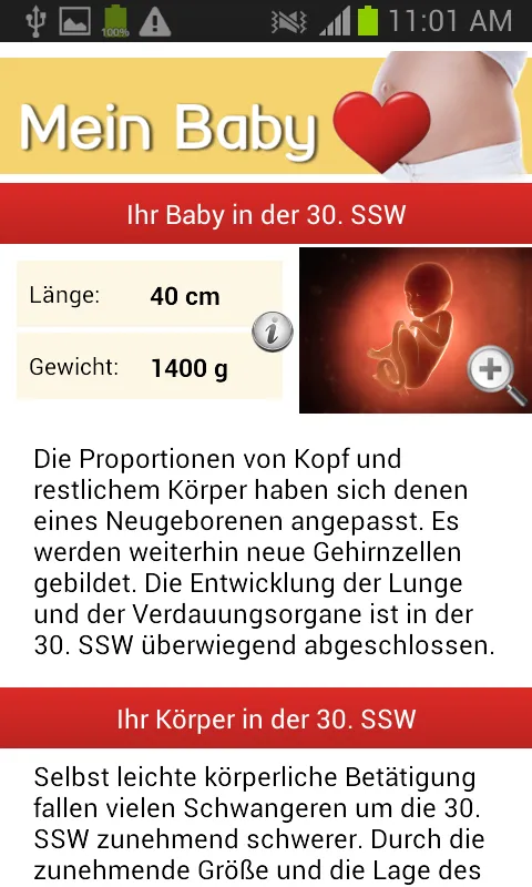 Mein Baby - Ich bin schwanger | Indus Appstore | Screenshot