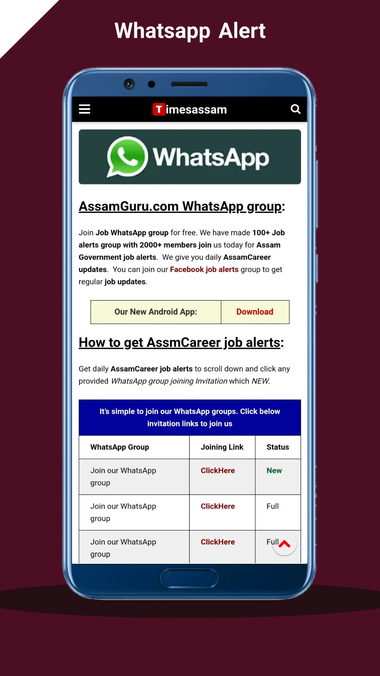 Assam Job - Govt Job News | Indus Appstore | Screenshot